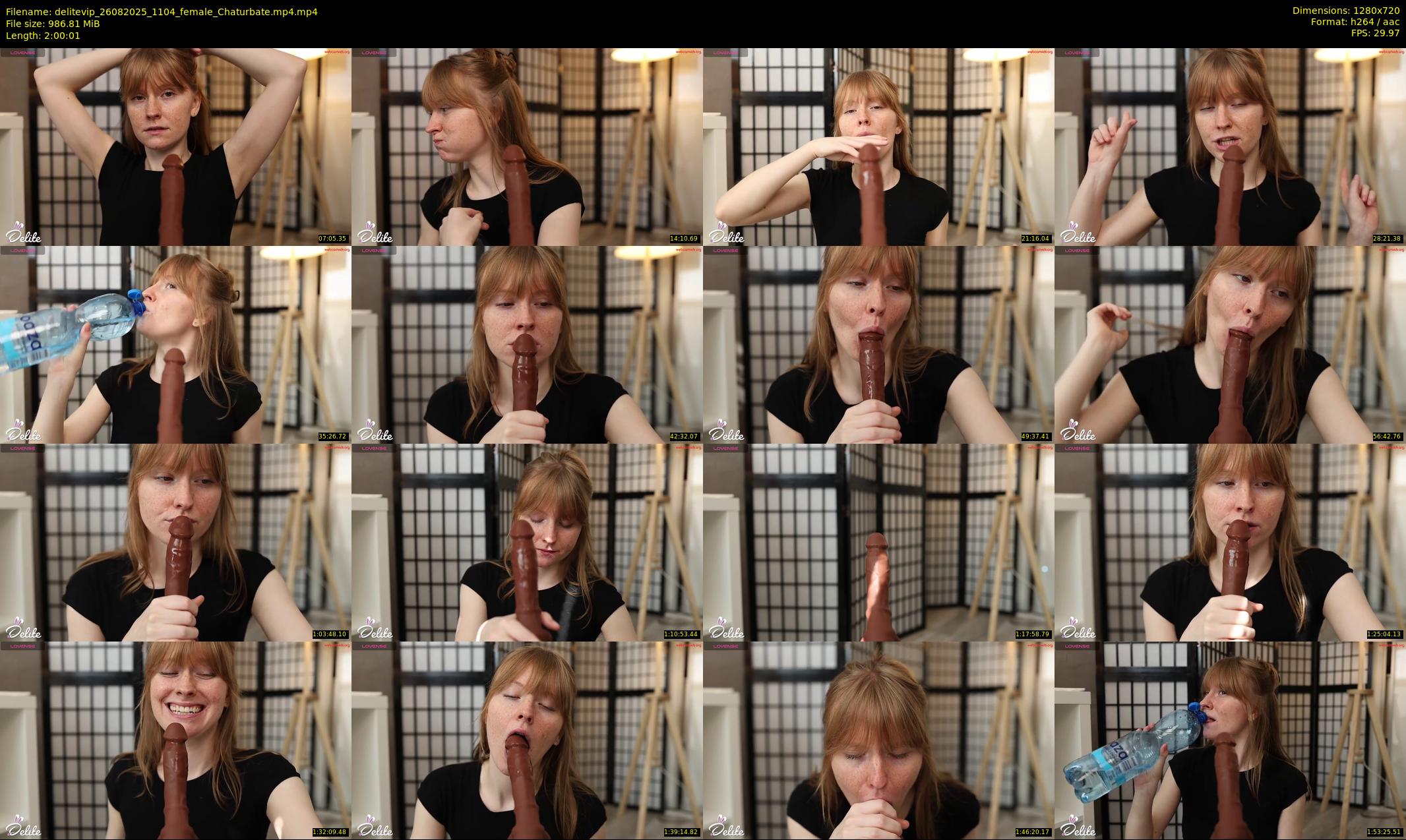 delitevip — 121 minute Chaturbate female cam show recording, 720p, Aug 26, 2025