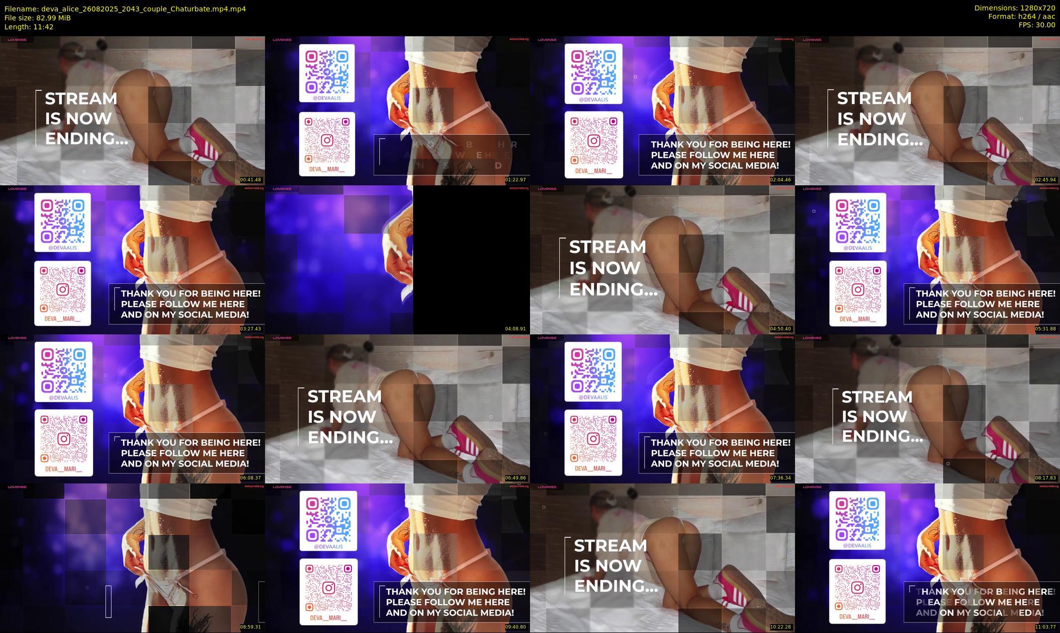 deva_alice — 12 minute Chaturbate female cam show recording, 720p, Aug 26, 2025