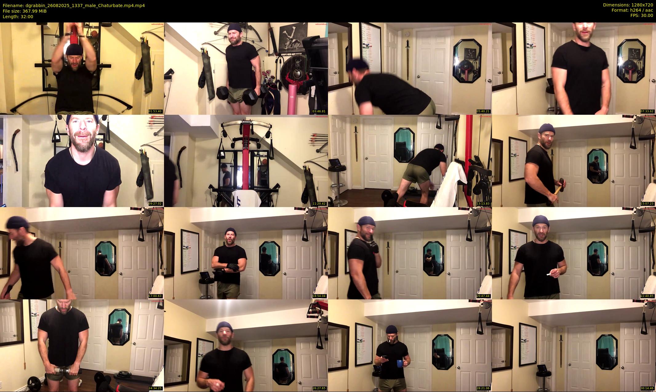 dgrabbin — 32 minute Chaturbate male cam show recording, 720p, Aug 26, 2025