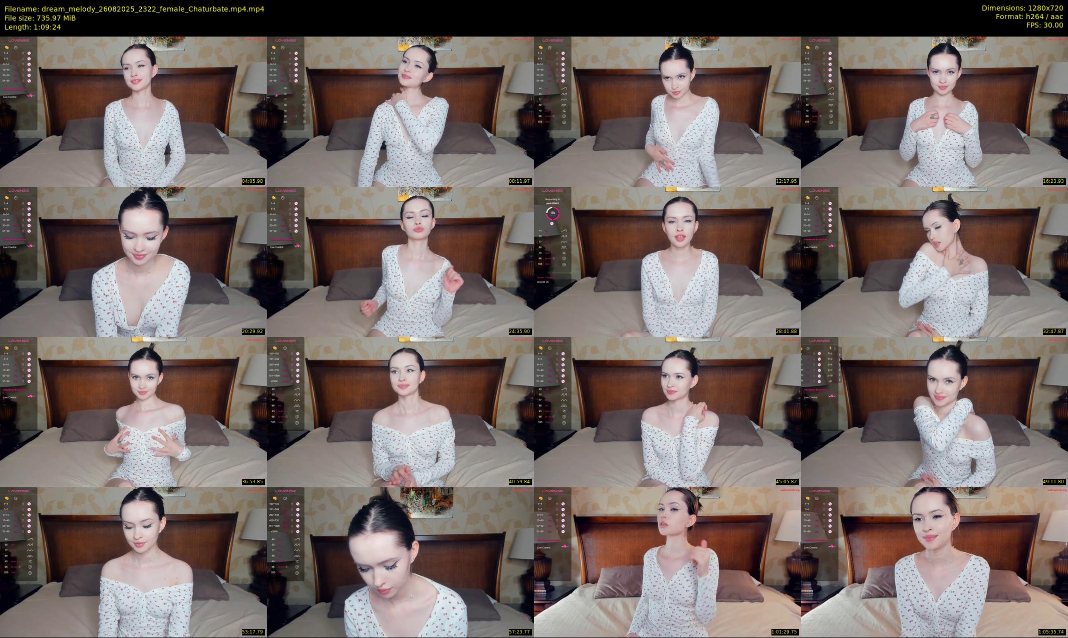 dream_melody — 70 minute Chaturbate female cam show recording, 720p, Aug 26, 2025