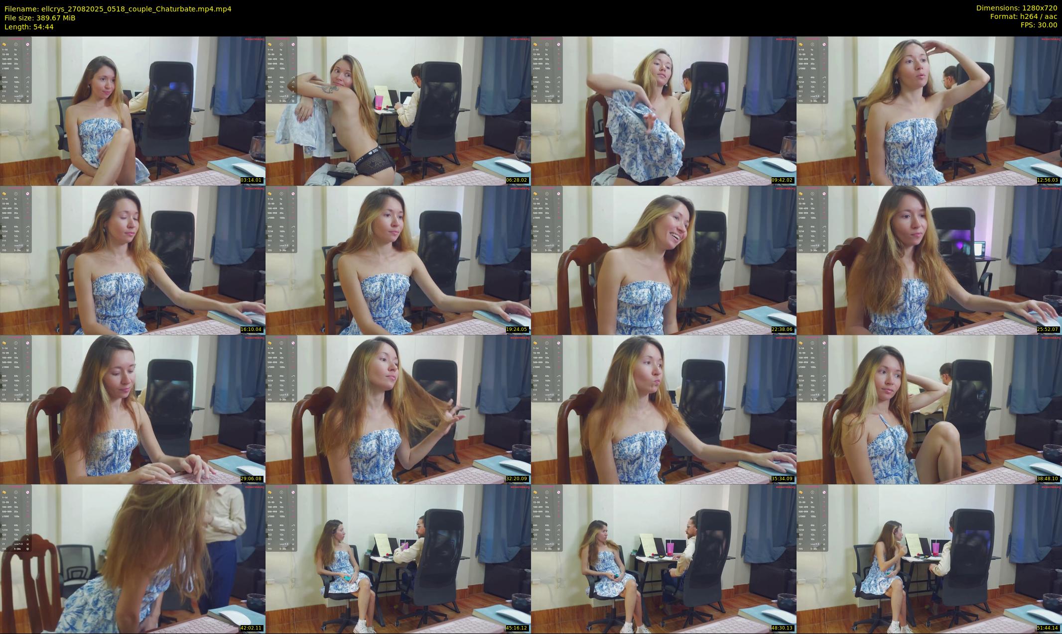 ellcrys — 55 minute Chaturbate couple cam show recording, 720p, Aug 27, 2025