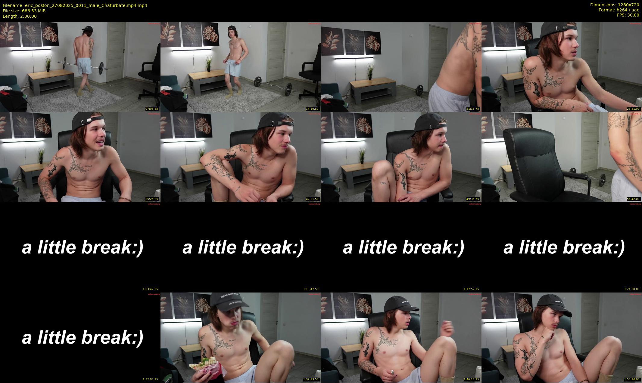 eric_poston — 120 minute Chaturbate male cam show recording, 720p, Aug 27, 2025