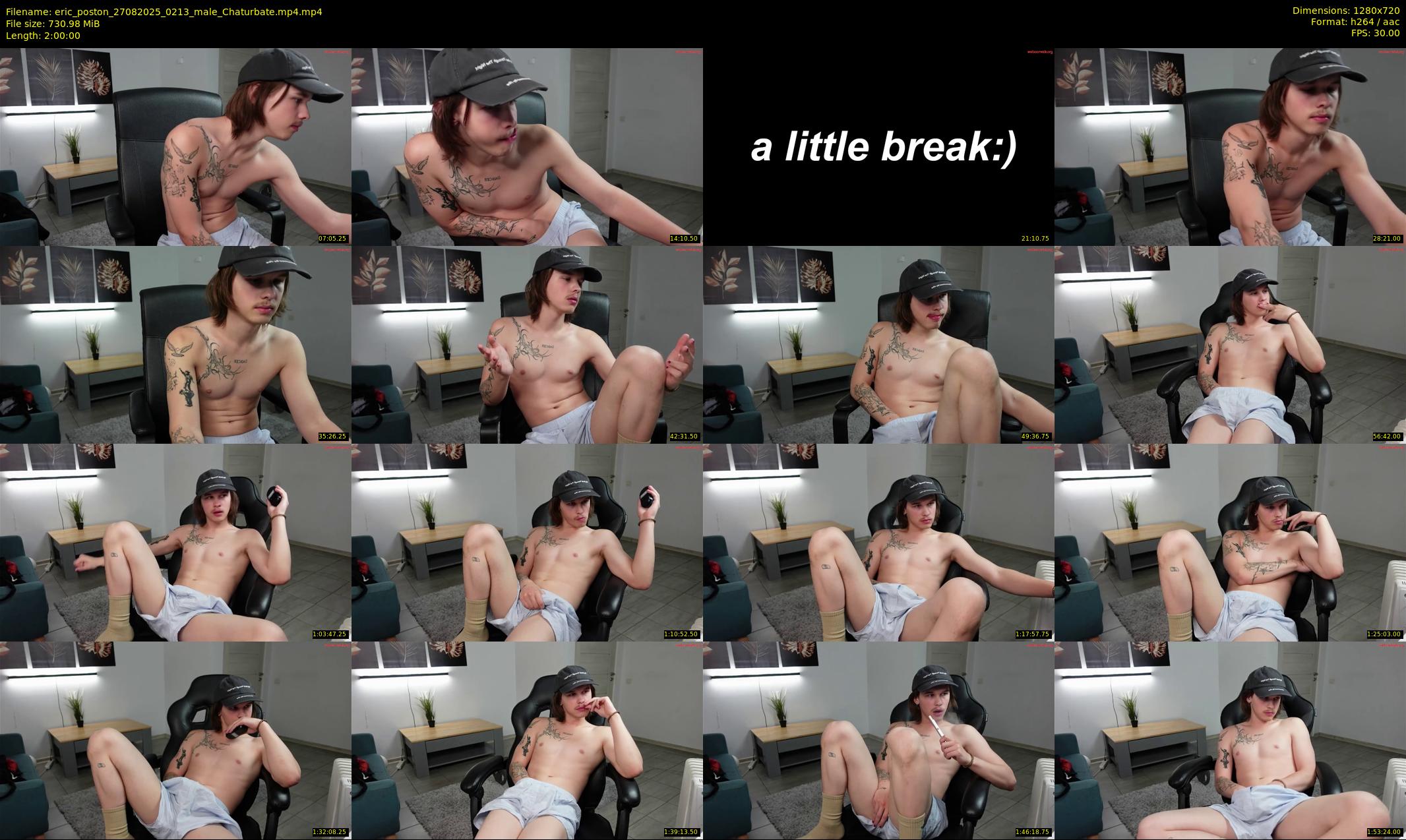 eric_poston — 120 minute Chaturbate male cam show recording, 720p, Aug 27, 2025