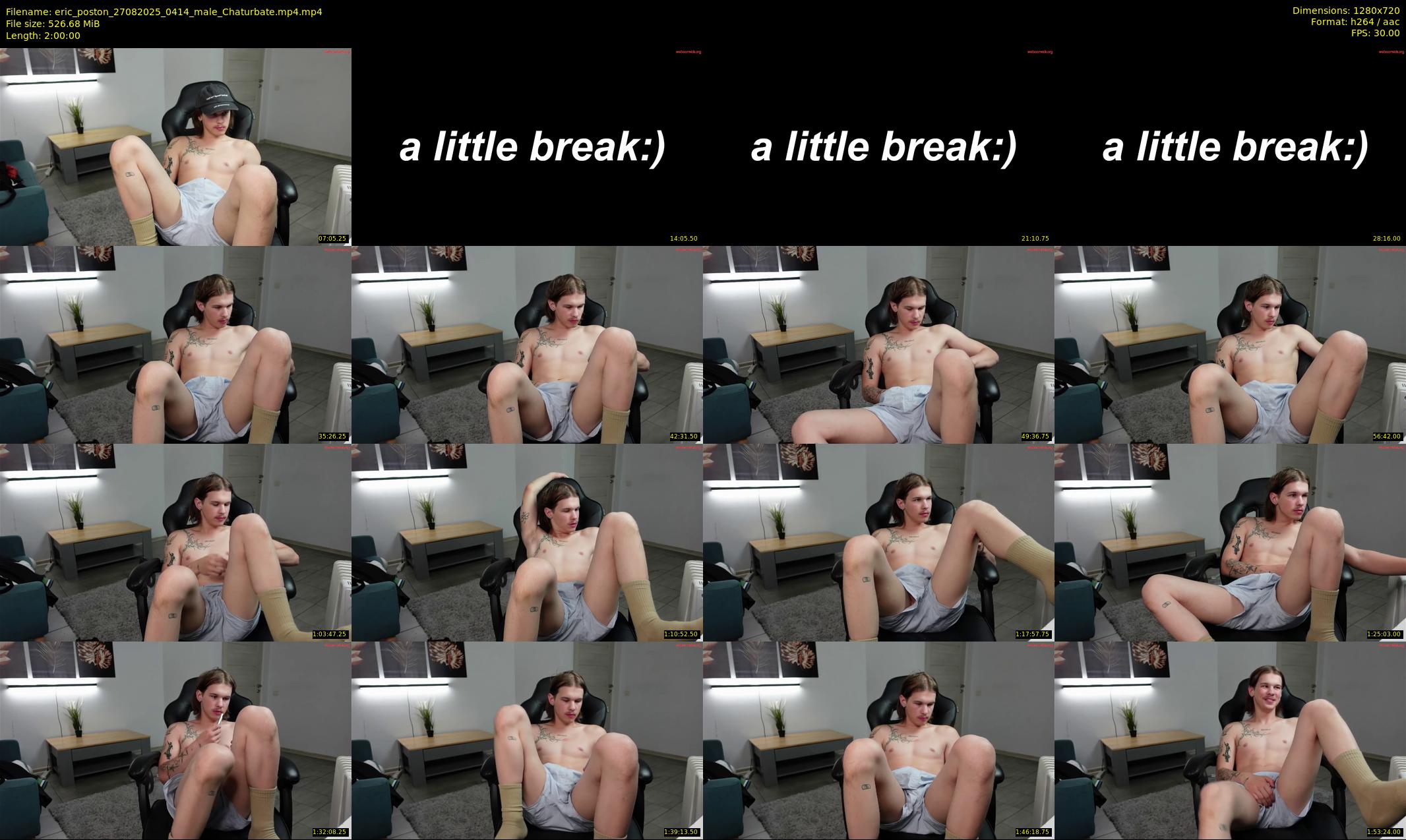 eric_poston — 120 minute Chaturbate male cam show recording, 720p, Aug 27, 2025