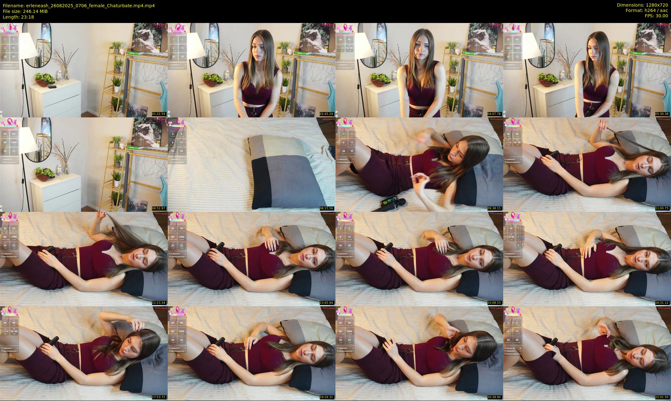 erleneash — 24 minute Chaturbate female cam show recording, 720p, Aug 26, 2025