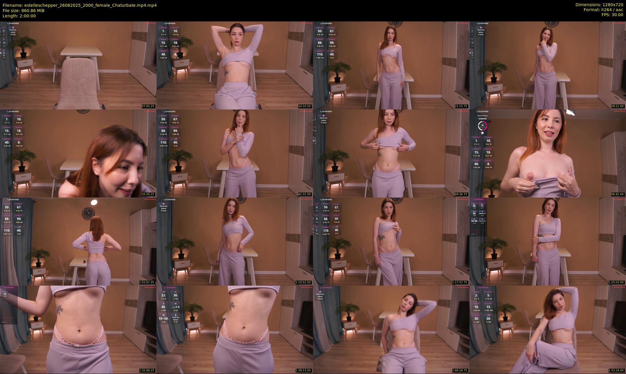 estelleschepper — 120 minute Chaturbate female cam show recording, 720p, Aug 26, 2025