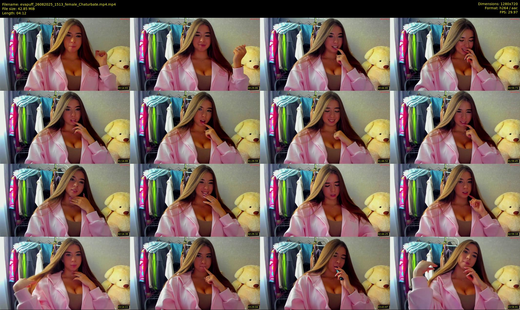 evapuff — 5 minute Chaturbate female cam show recording, 720p, Aug 26, 2025