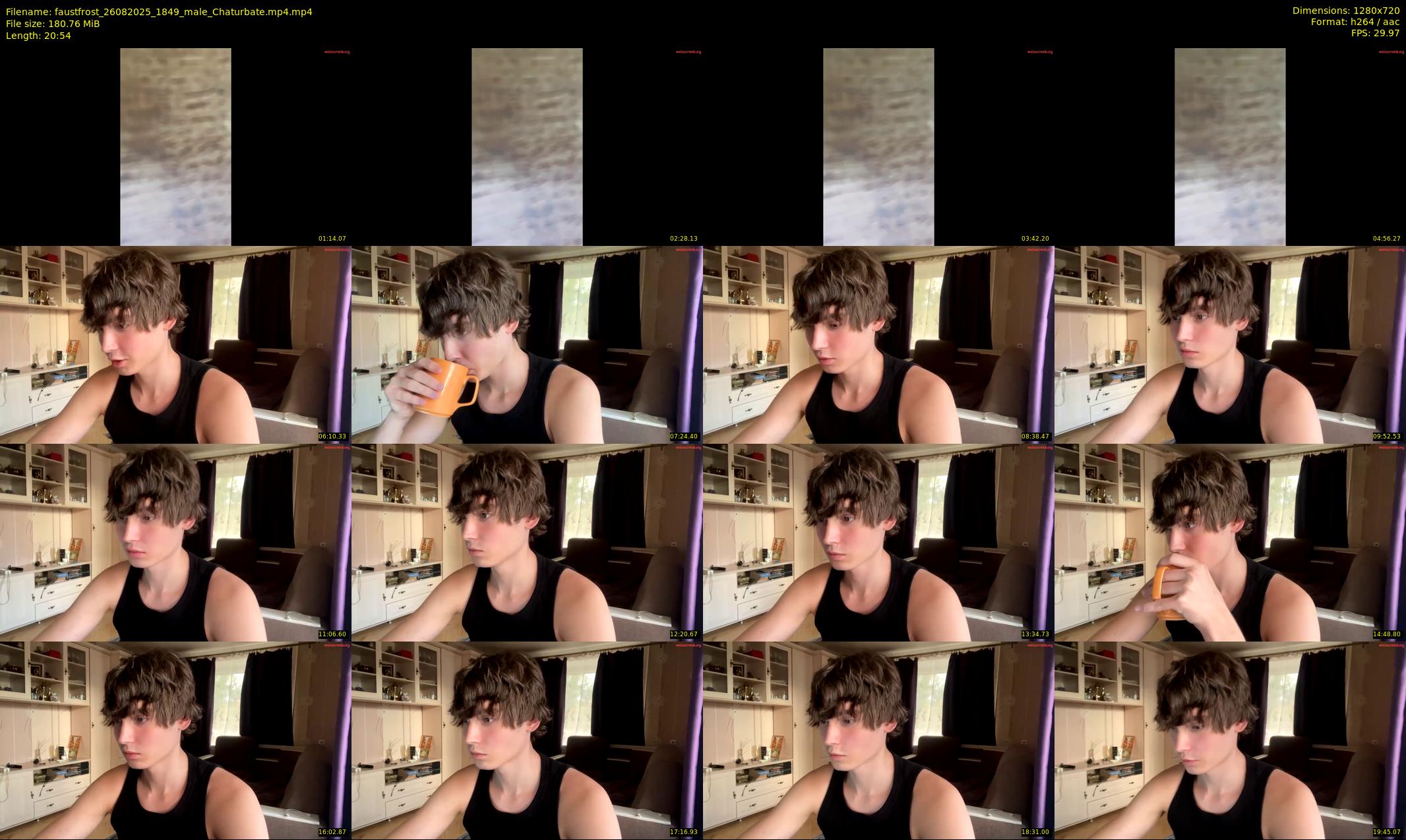 faustfrost — 21 minute Chaturbate male cam show recording, 720p, Aug 26, 2025