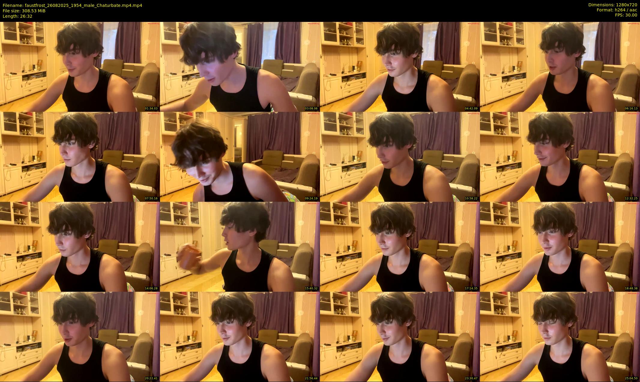 faustfrost — 27 minute Chaturbate male cam show recording, 720p, Aug 26, 2025