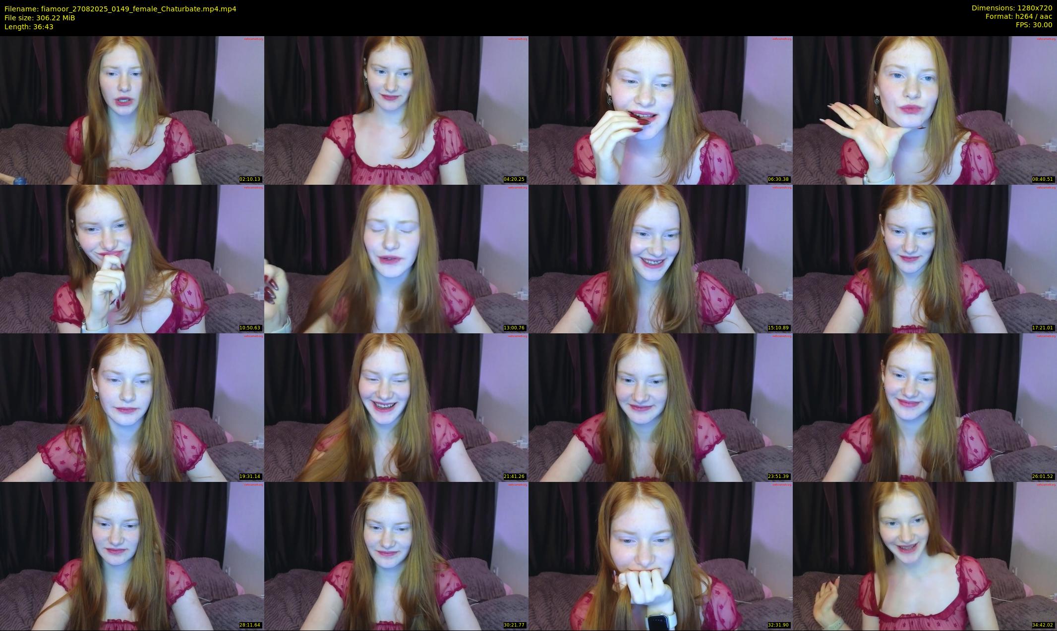 fiamoor — 37 minute Chaturbate female cam show recording, 720p, Aug 27, 2025