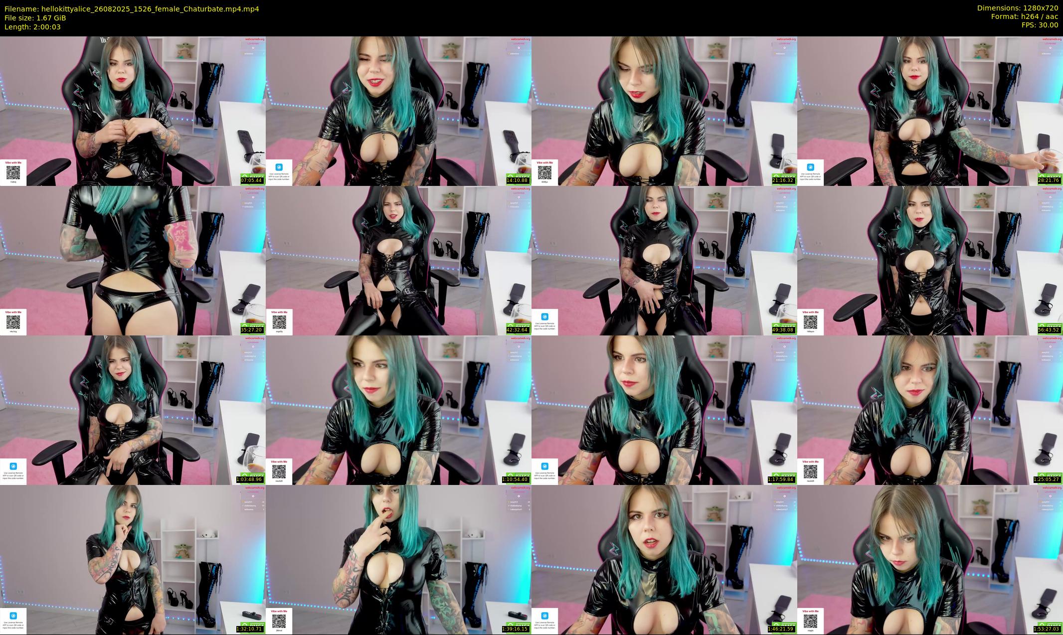 hellokittyalice — 121 minute Chaturbate female cam show recording, 720p, Aug 26, 2025