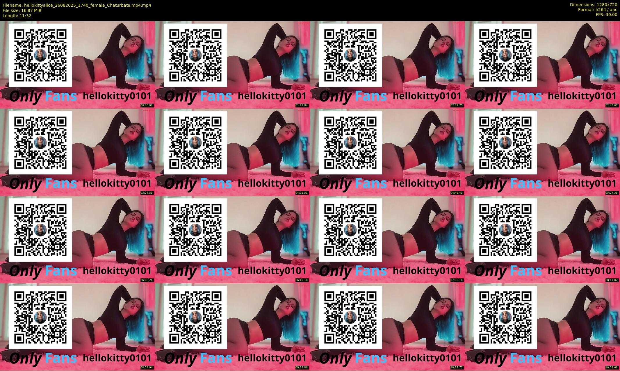 hellokittyalice — 12 minute Chaturbate female cam show recording, 720p, Aug 26, 2025