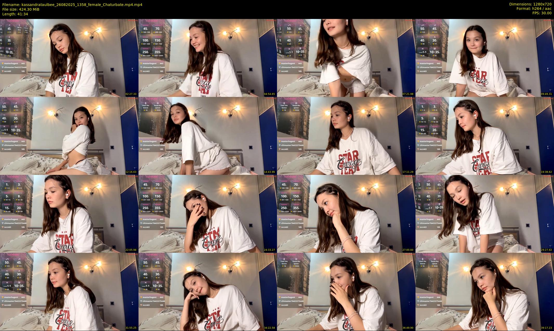 kassandrataulbee — 42 minute Chaturbate female cam show recording, 720p, Aug 26, 2025