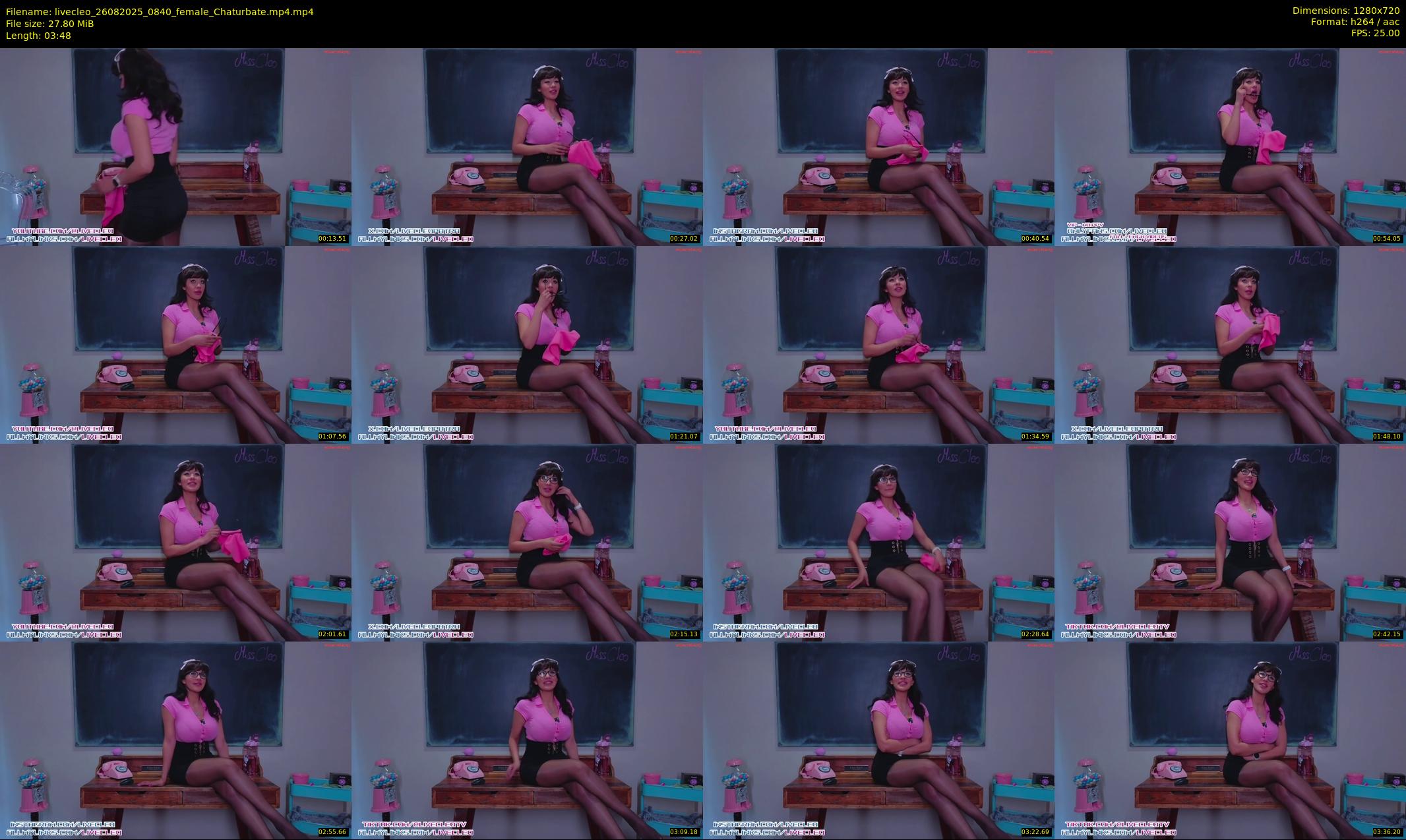 livecleo — 4 minute Chaturbate female cam show recording, 720p, Aug 26, 2025