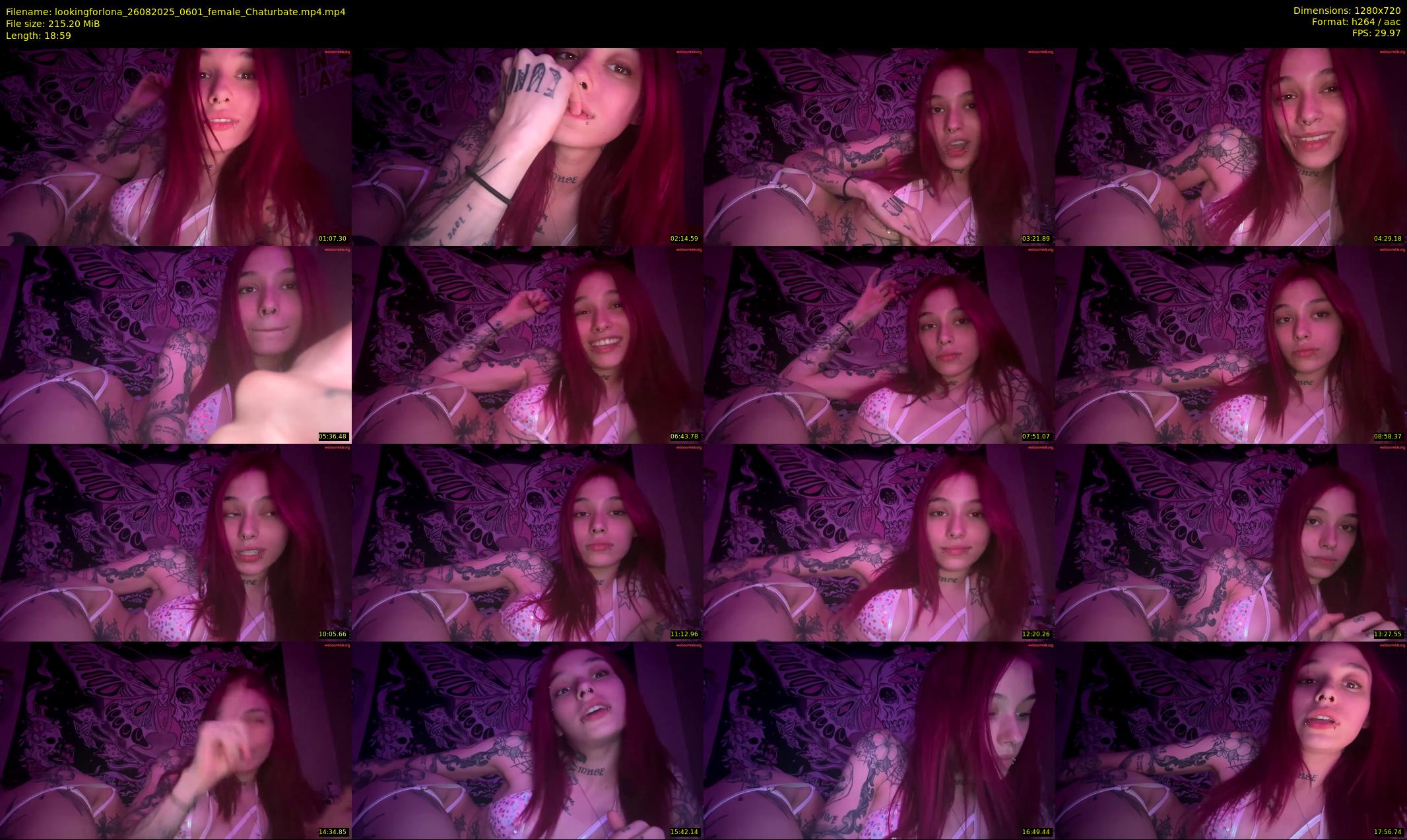 lookingforlona — 19 minute Chaturbate female cam show recording, 720p, Aug 26, 2025