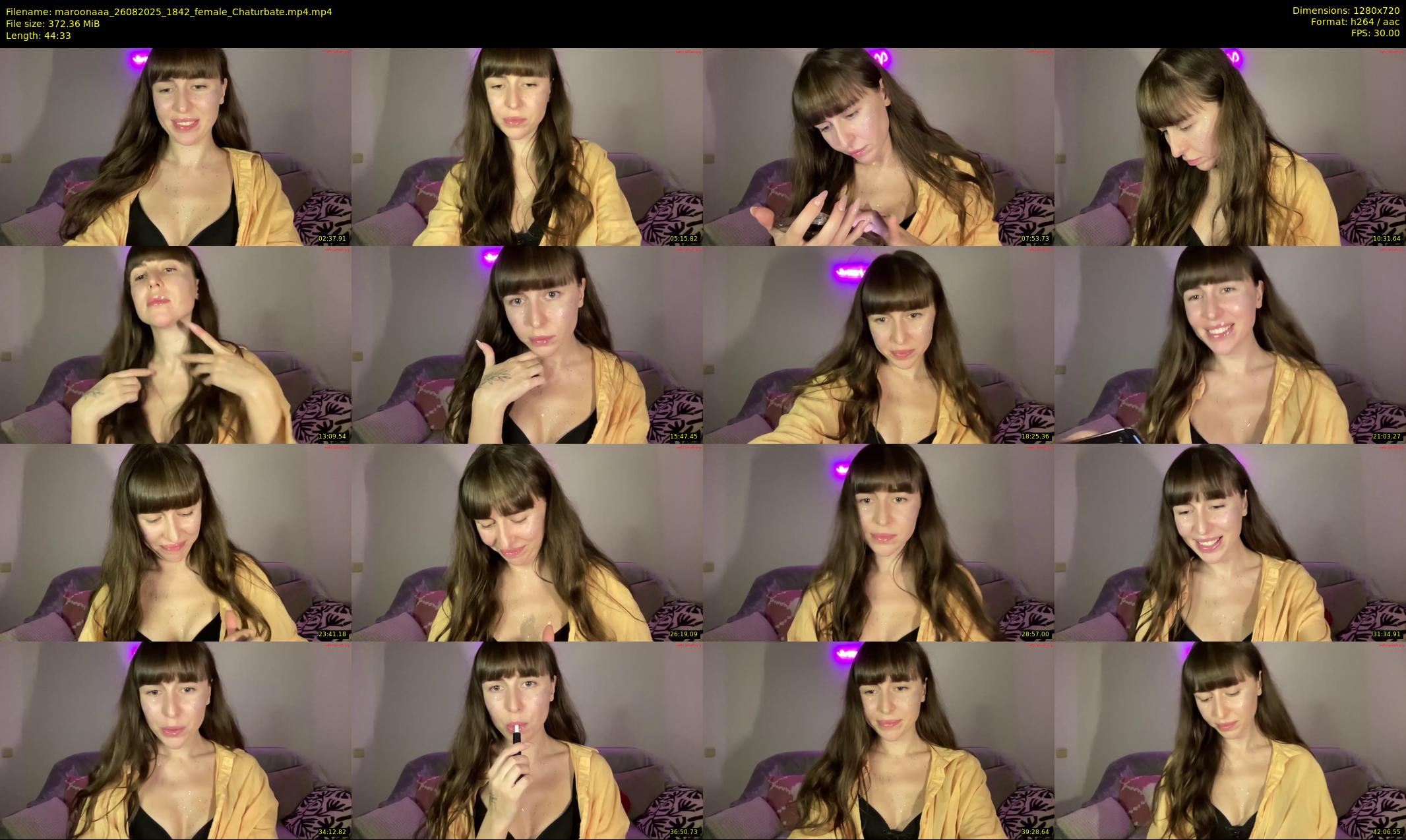 maroonaaa — 45 minute Chaturbate female cam show recording, 720p, Aug 26, 2025