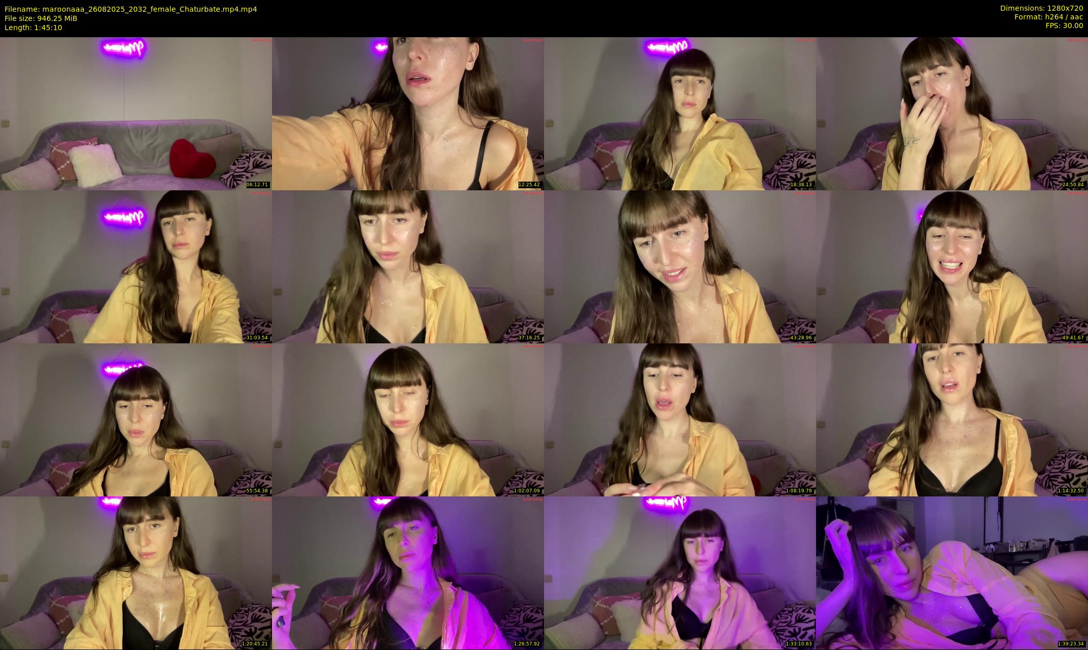 maroonaaa — 106 minute Chaturbate female cam show recording, 720p, Aug 26, 2025