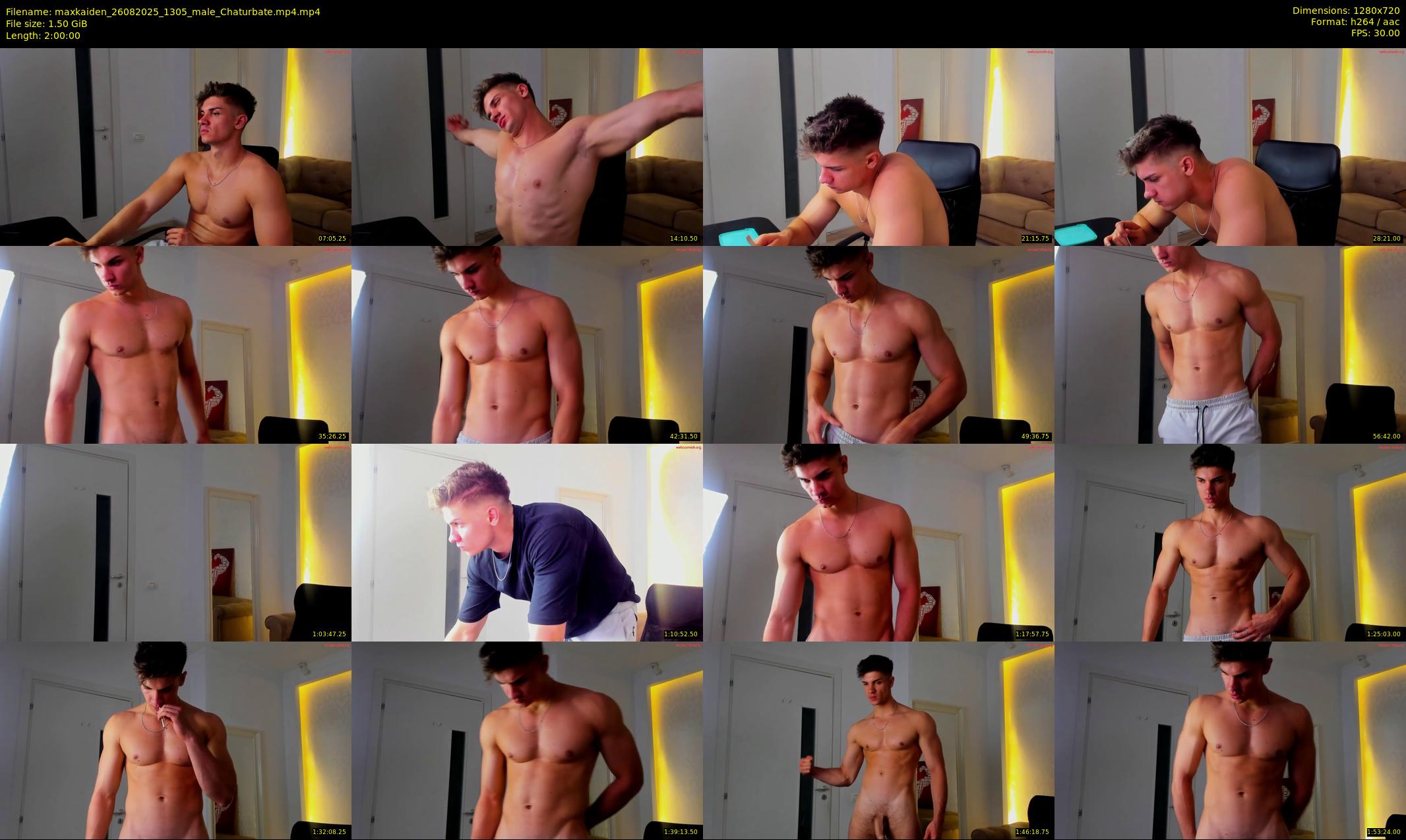 maxkaiden — 120 minute Chaturbate male cam show recording, 720p, Aug 26, 2025