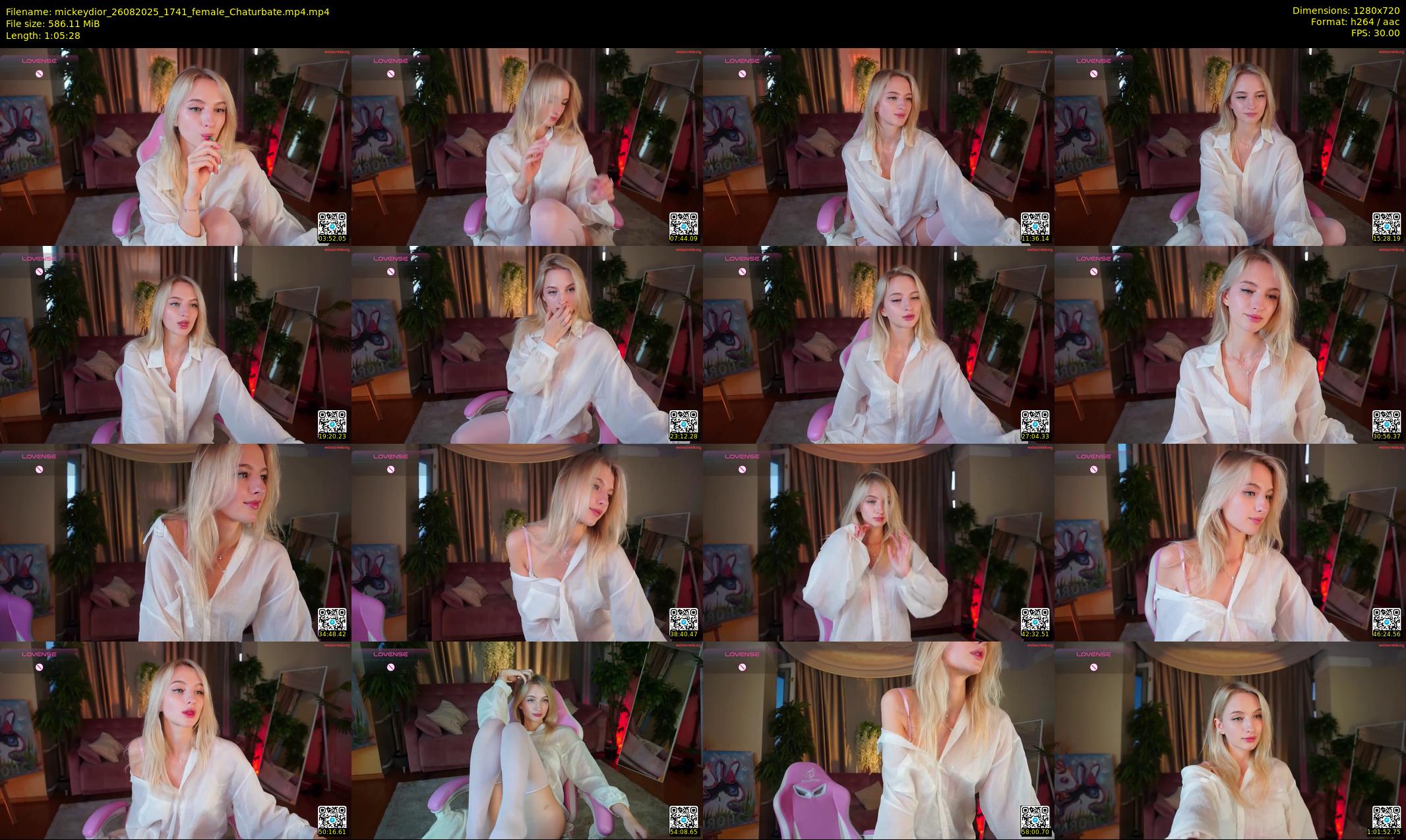 mickeydior — 66 minute Chaturbate female cam show recording, 720p, Aug 26, 2025