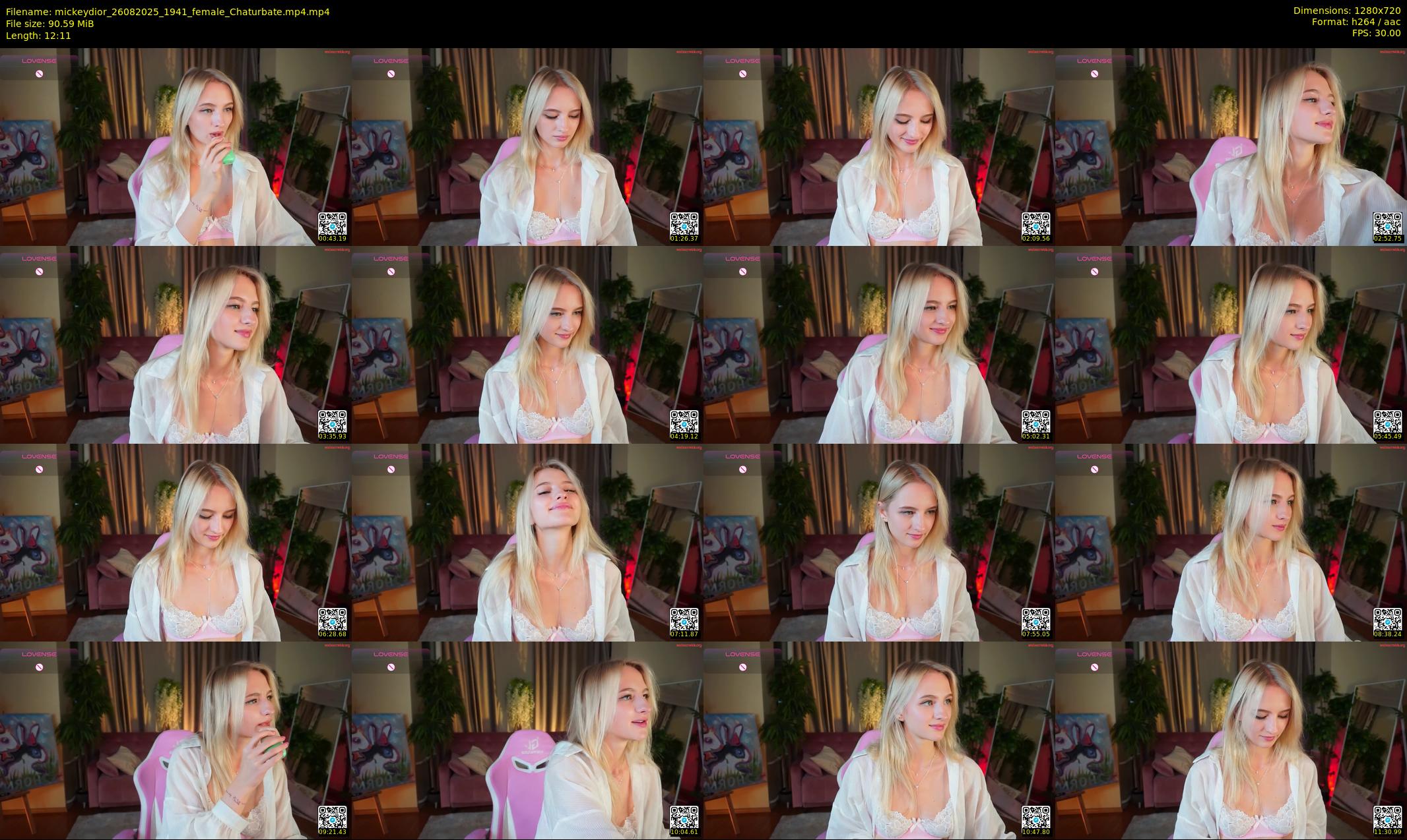 mickeydior — 13 minute Chaturbate female cam show recording, 720p, Aug 26, 2025
