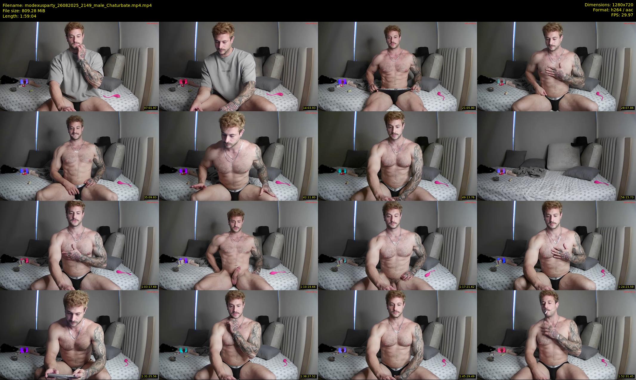 modexusparty — 120 minute Chaturbate male cam show recording, 720p, Aug 26, 2025