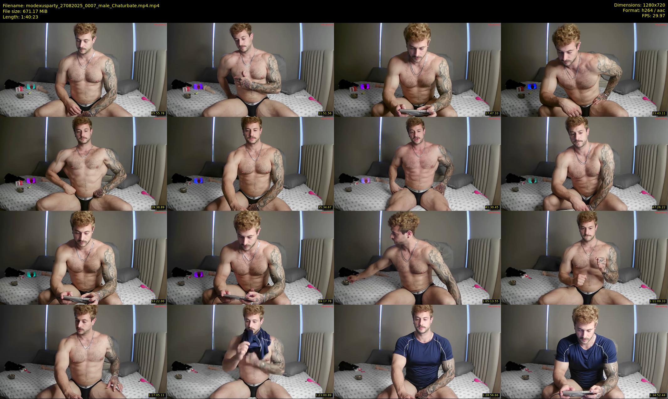 modexusparty — 101 minute Chaturbate male cam show recording, 720p, Aug 27, 2025