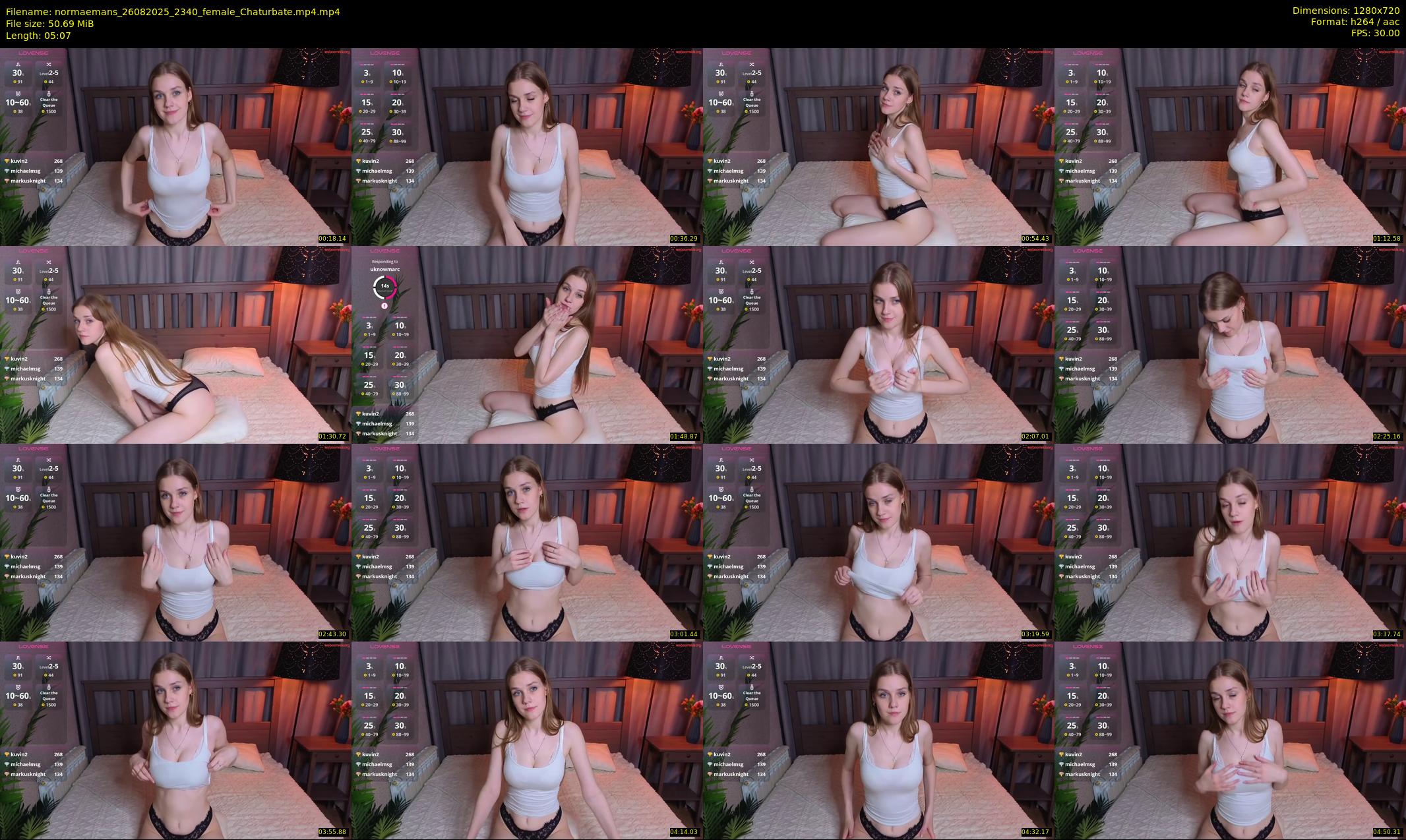 normaemans — 6 minute Chaturbate female cam show recording, 720p, Aug 26, 2025