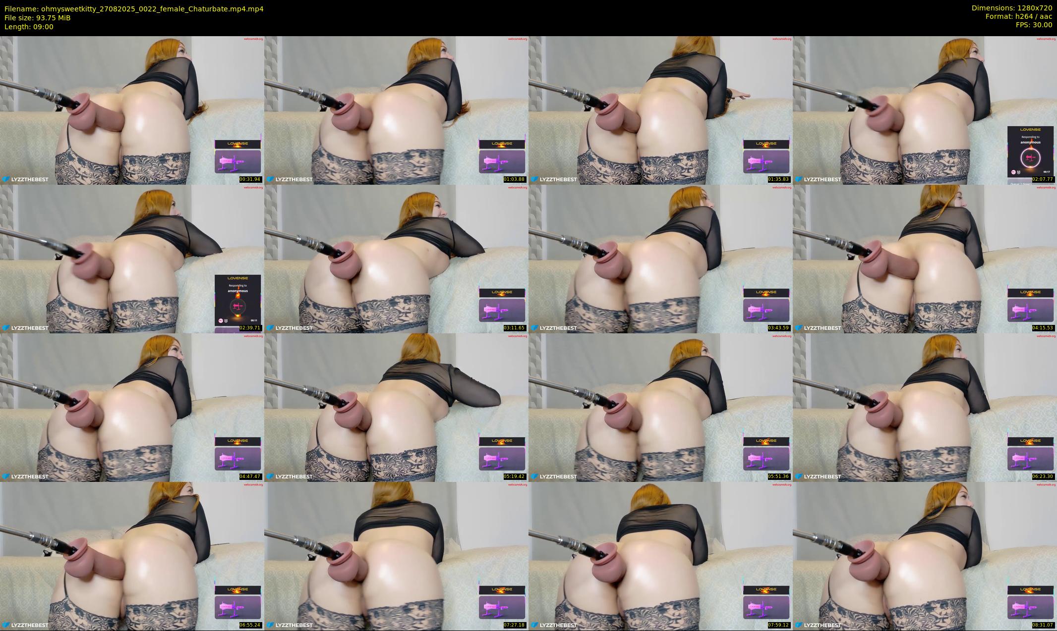 ohmysweetkitty — 9 minute Chaturbate female cam show recording, 720p, Aug 27, 2025