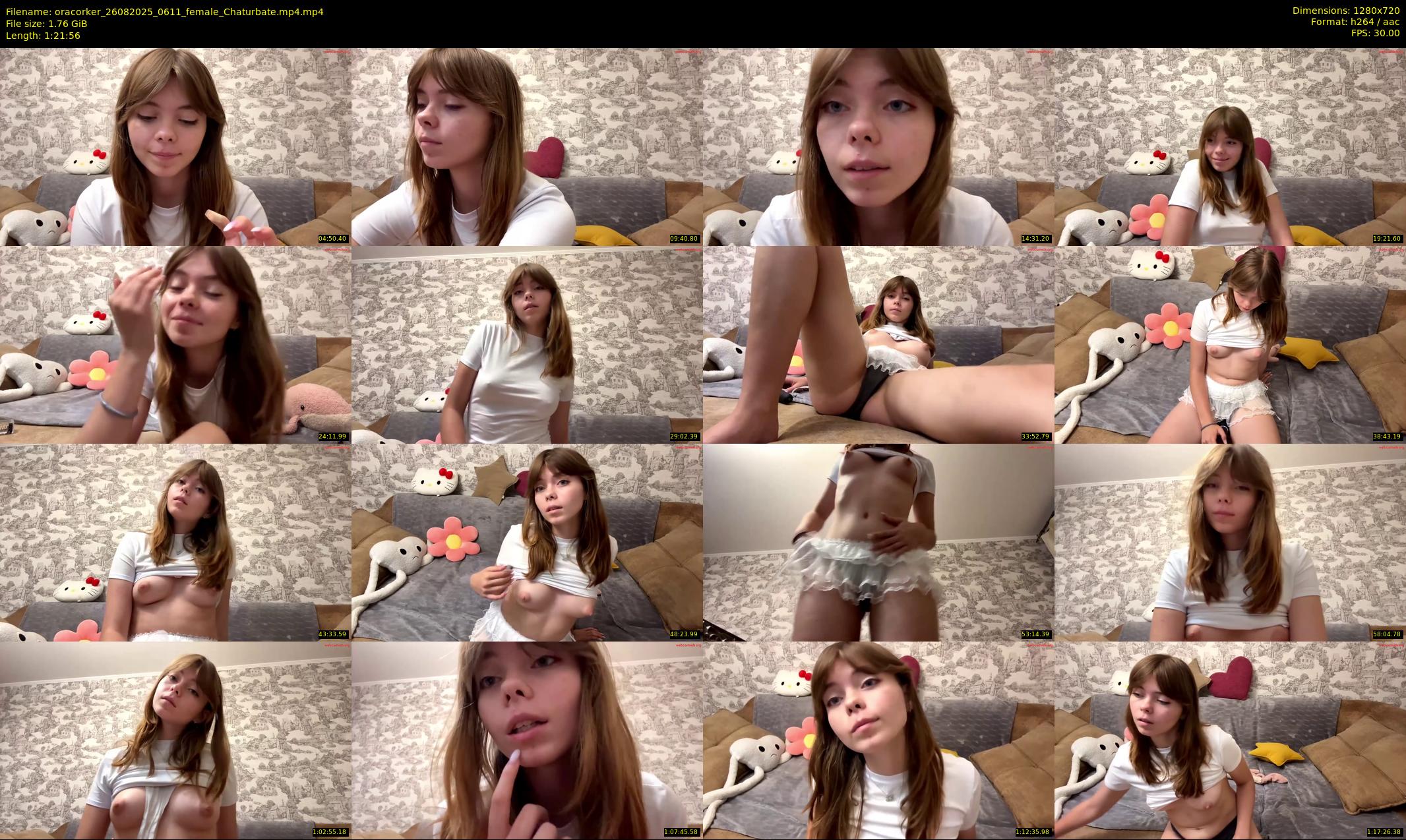 oracorker — 82 minute Chaturbate female cam show recording, 720p, Aug 26, 2025