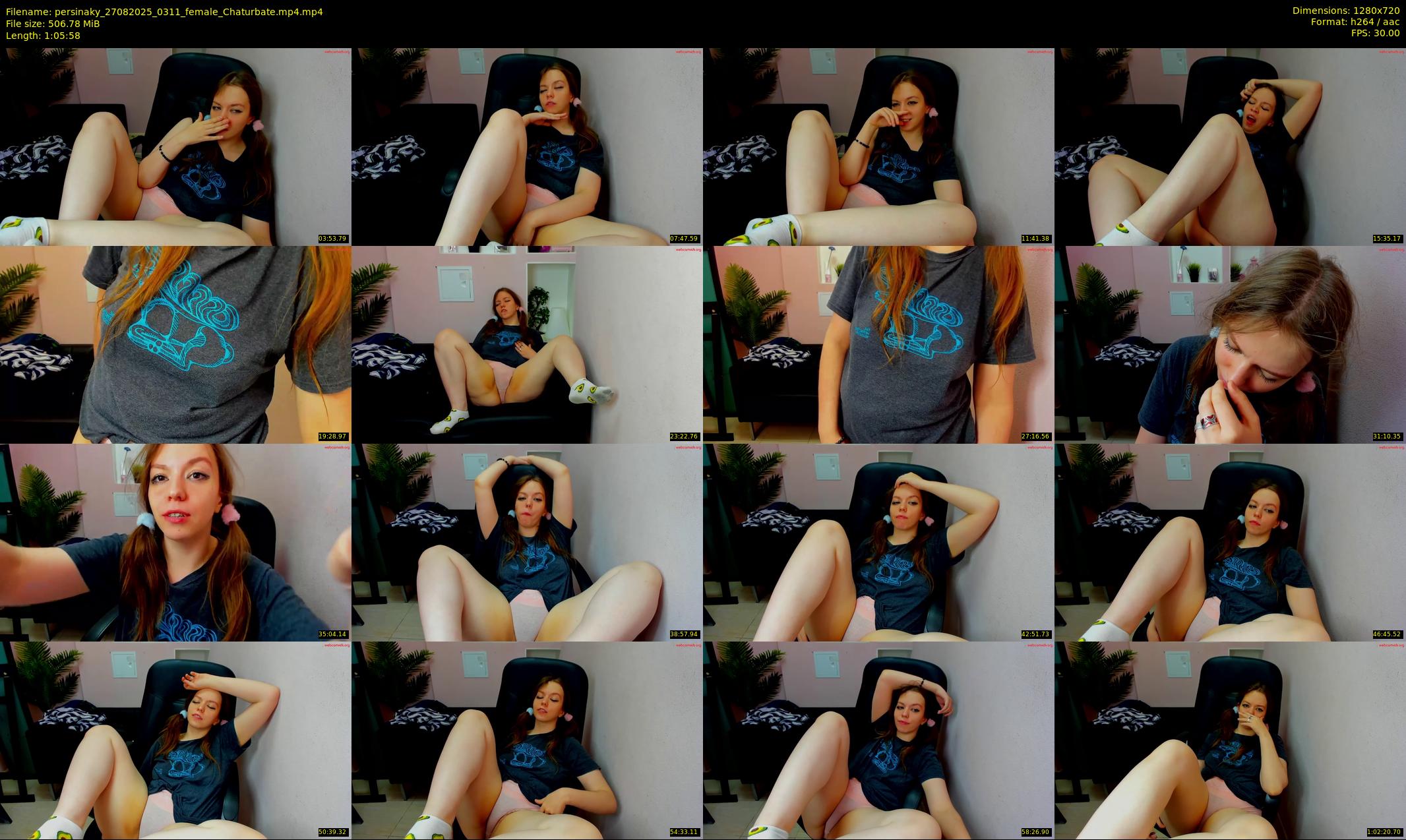 persinaky — 66 minute Chaturbate female cam show recording, 720p, Aug 27, 2025