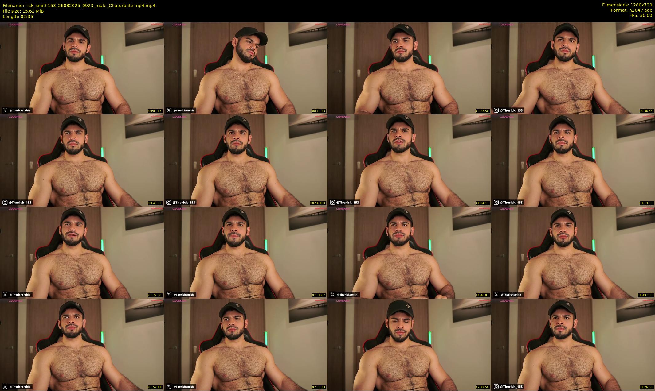 rick_smith153 — 3 minute Chaturbate male cam show recording, 720p, Aug 26, 2025