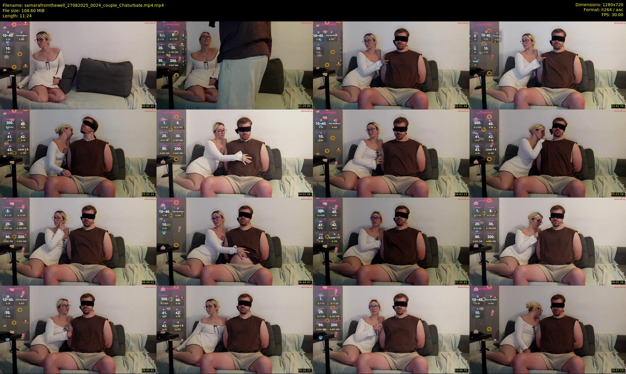 samarafromthewell — 12 minute Chaturbate female cam show recording, 720p, Aug 27, 2025