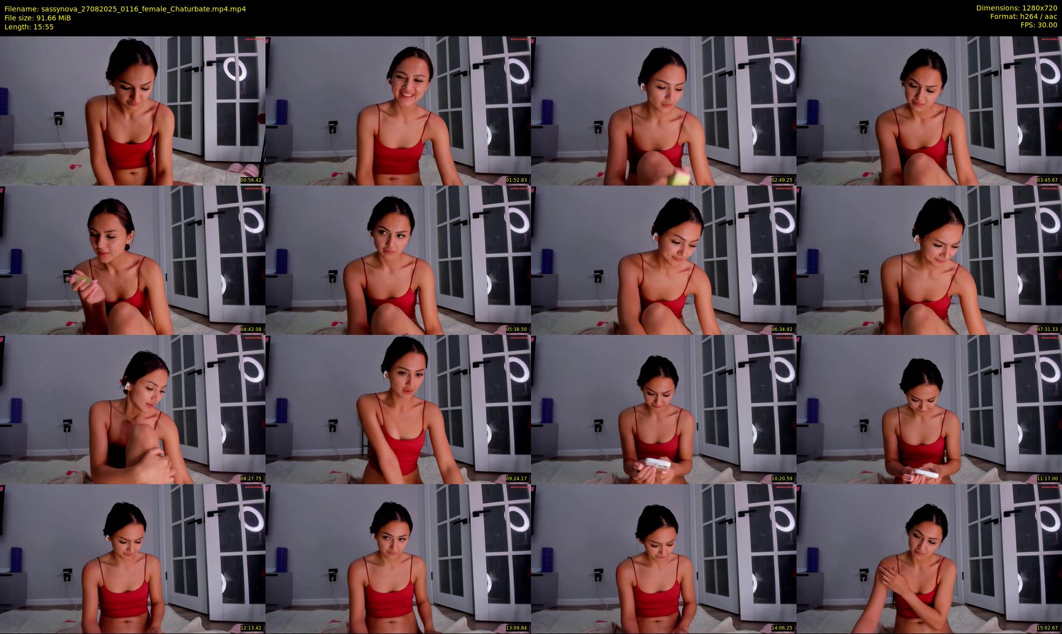 sassynova — 16 minute Chaturbate female cam show recording, 720p, Aug 27, 2025