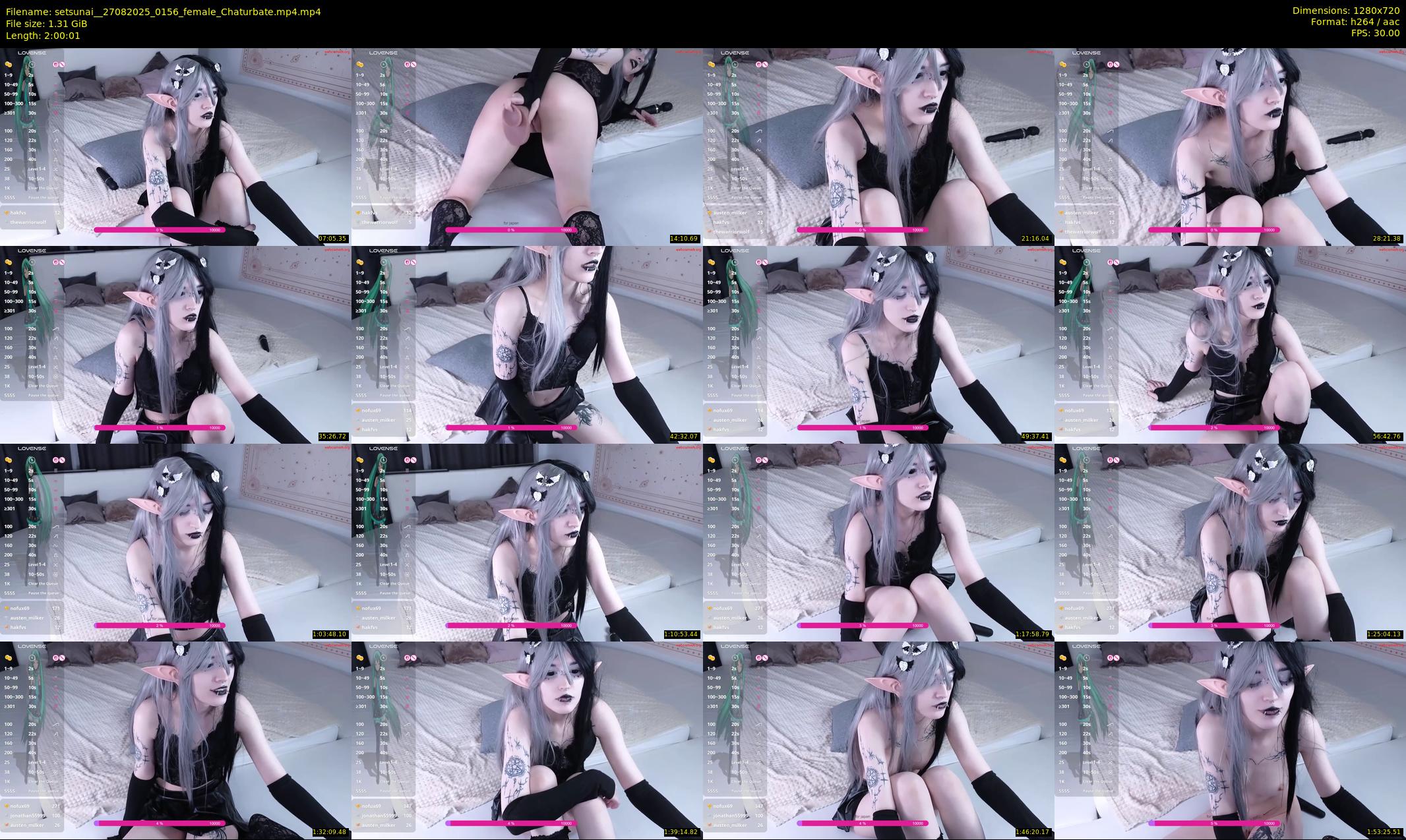 setsunai_ — 121 minute Chaturbate female cam show recording, 720p, Aug 27, 2025