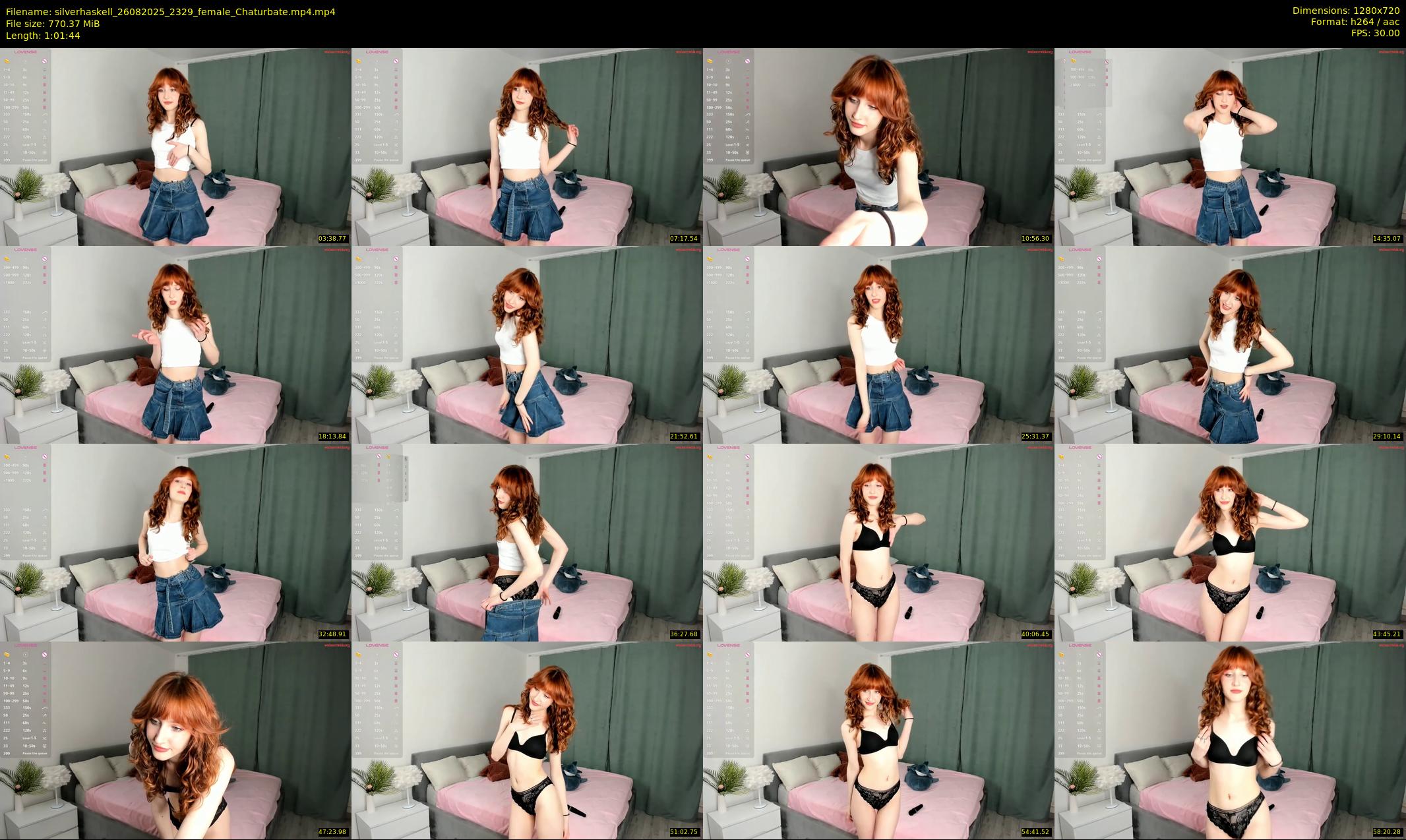 silverhaskell — 62 minute Chaturbate female cam show recording, 720p, Aug 26, 2025