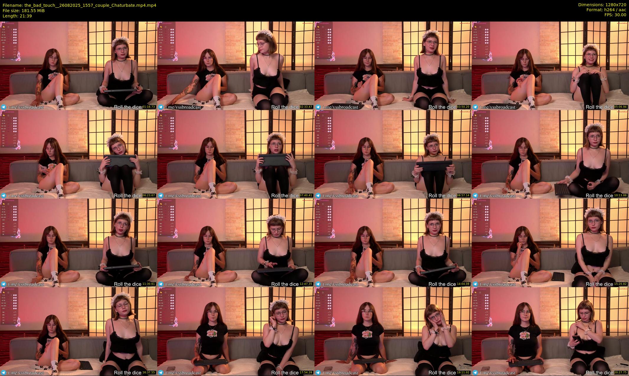 the_bad_touch_ — 22 minute Chaturbate couple cam show recording, 720p, Aug 26, 2025