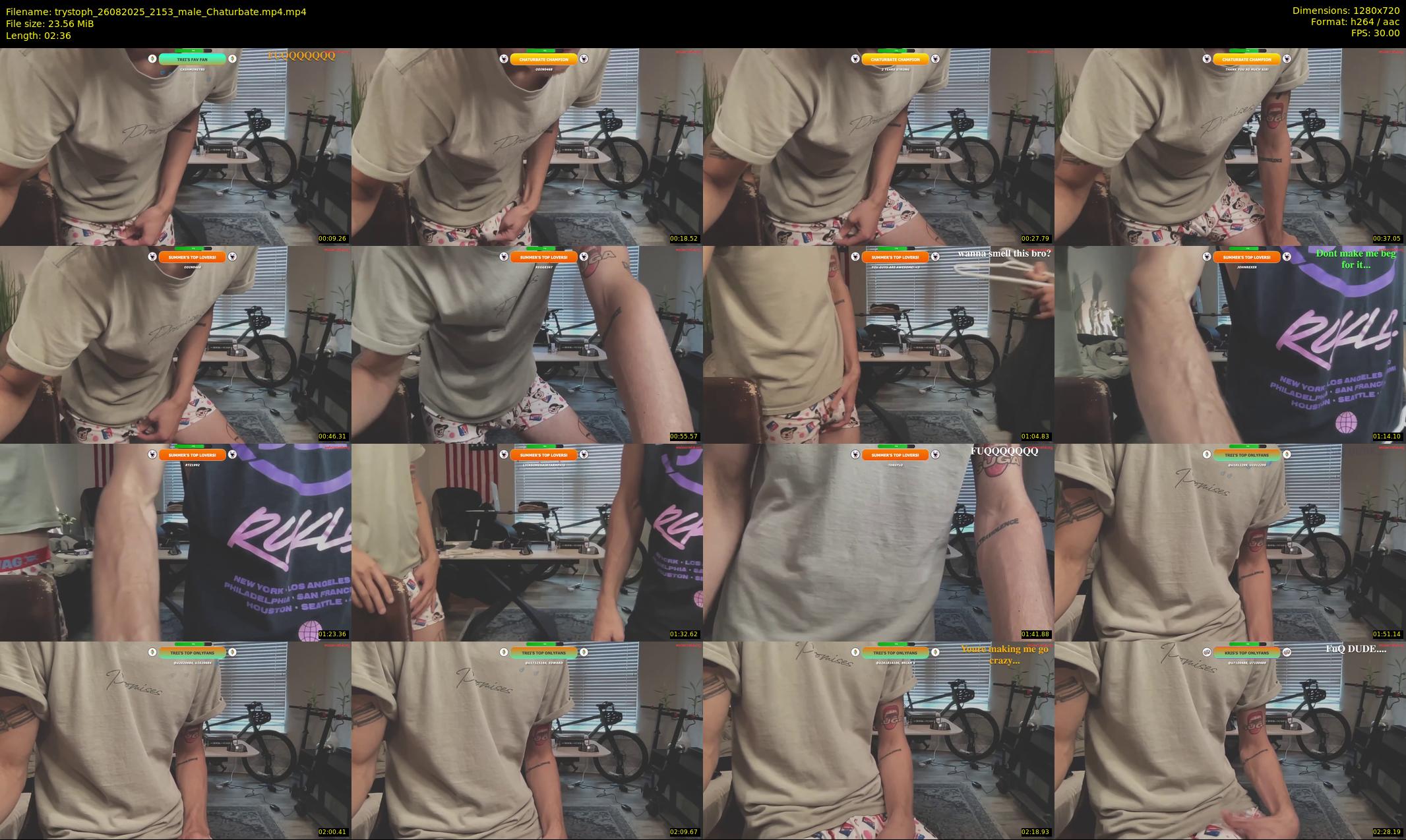 trystoph — 3 minute Chaturbate male cam show recording, 720p, Aug 26, 2025