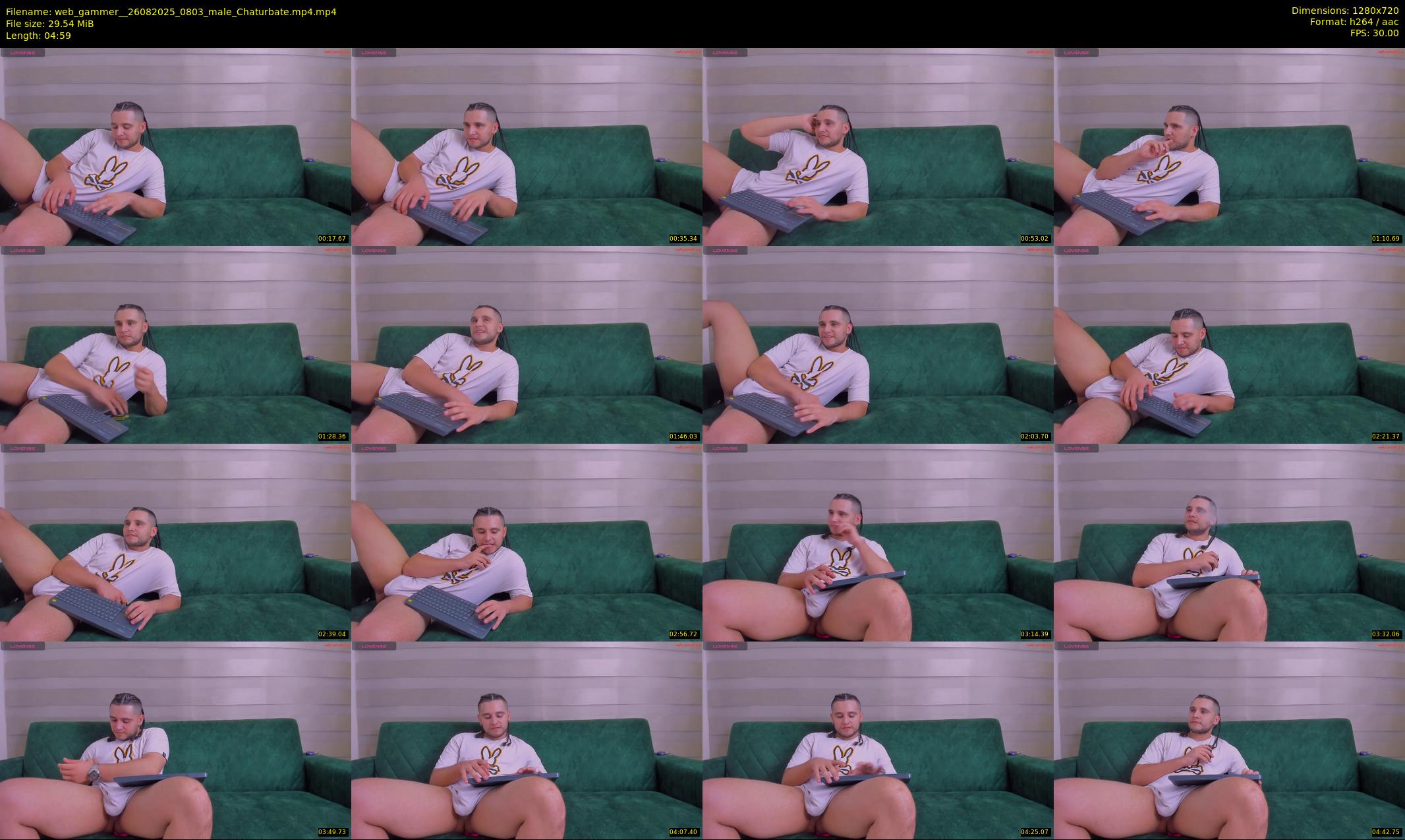 web_gammer_ — 5 minute Chaturbate male cam show recording, 720p, Aug 26, 2025