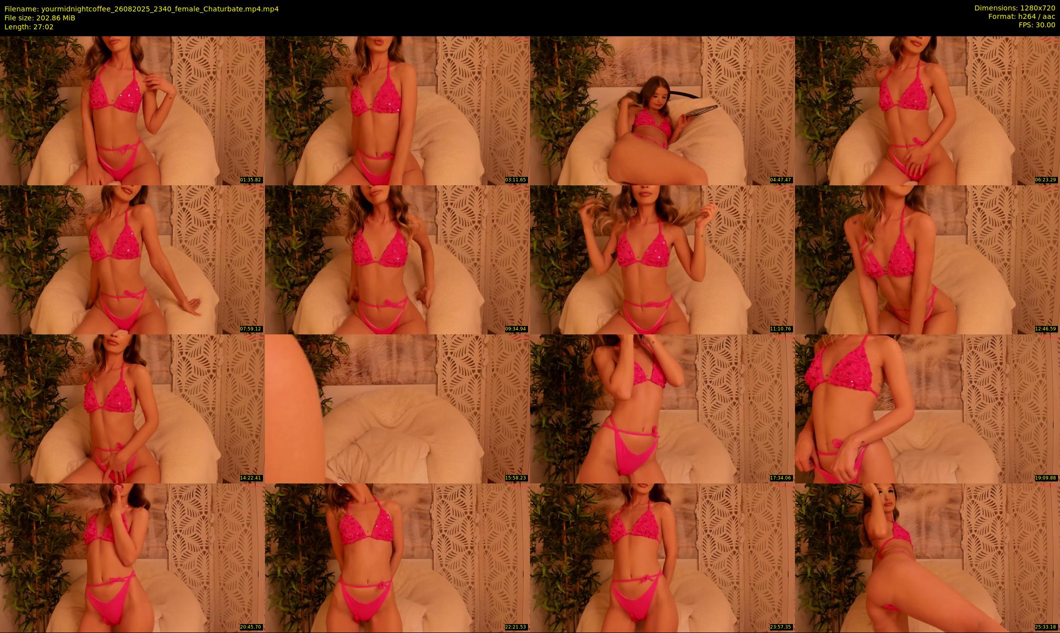 yourmidnightcoffee — 28 minute Chaturbate female cam show recording, 720p, Aug 26, 2025