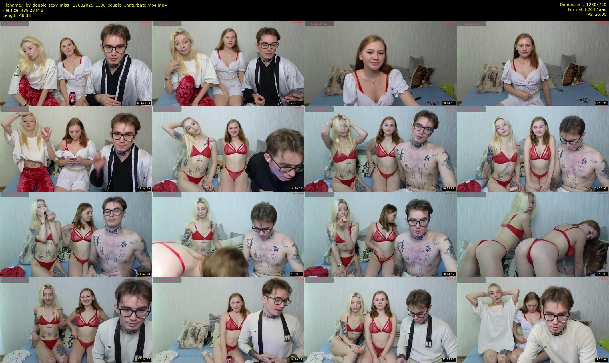 _by_double_sexy_miss_ — 47 minute Chaturbate couple cam show recording, 720p, Aug 27, 2025