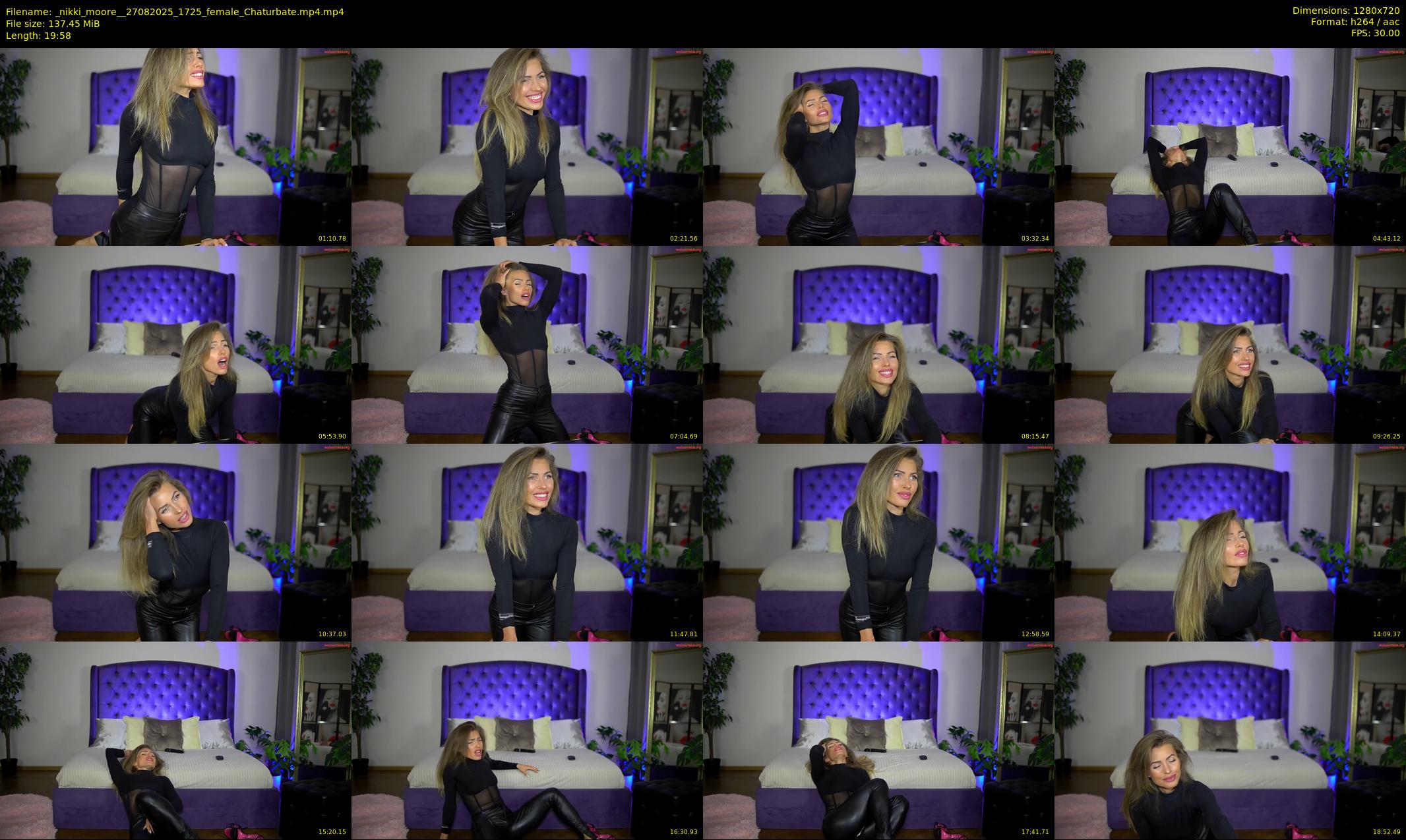 _nikki_moore_ — 20 minute Chaturbate female cam show recording, 720p, Aug 27, 2025