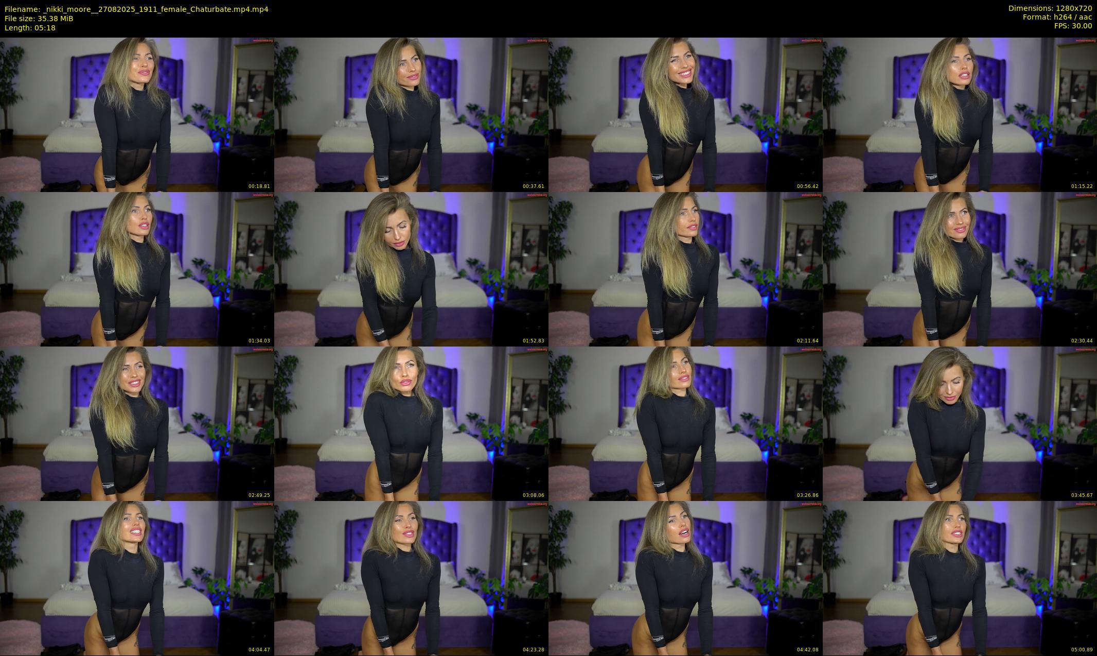 _nikki_moore_ — 6 minute Chaturbate female cam show recording, 720p, Aug 27, 2025