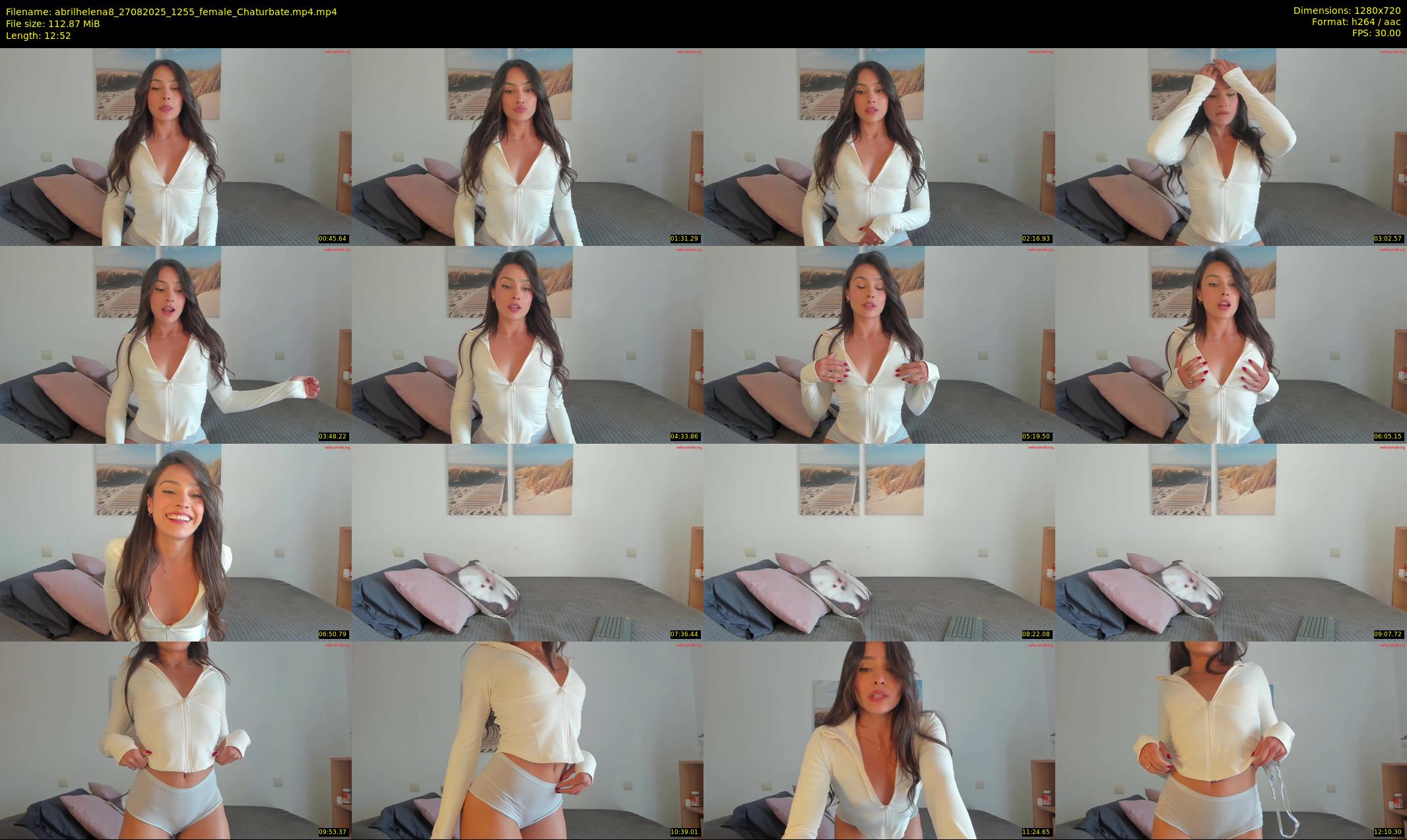 abrilhelena8 — 13 minute Chaturbate female cam show recording, 720p, Aug 27, 2025