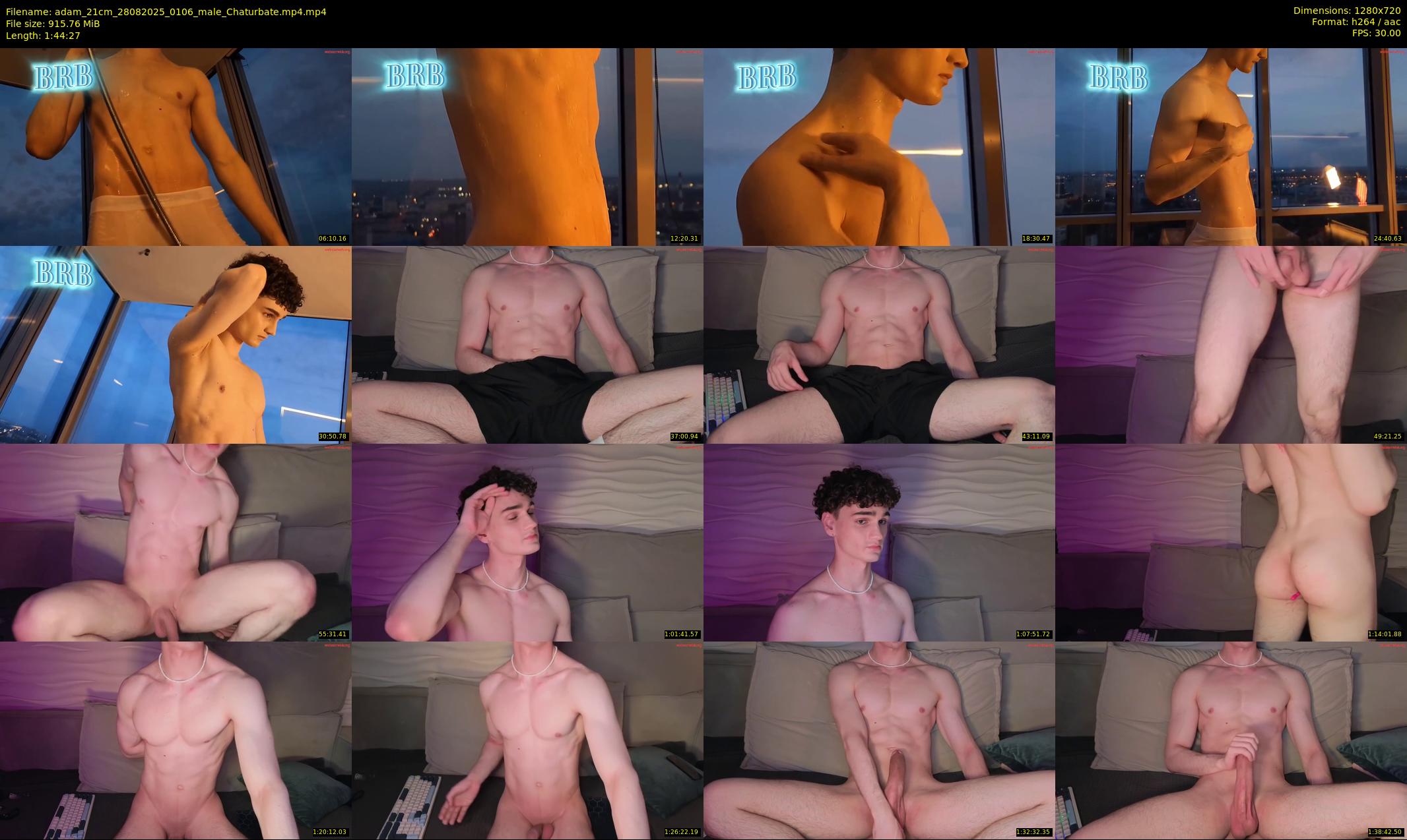 adam_21cm — 105 minute Chaturbate male cam show recording, 720p, Aug 28, 2025