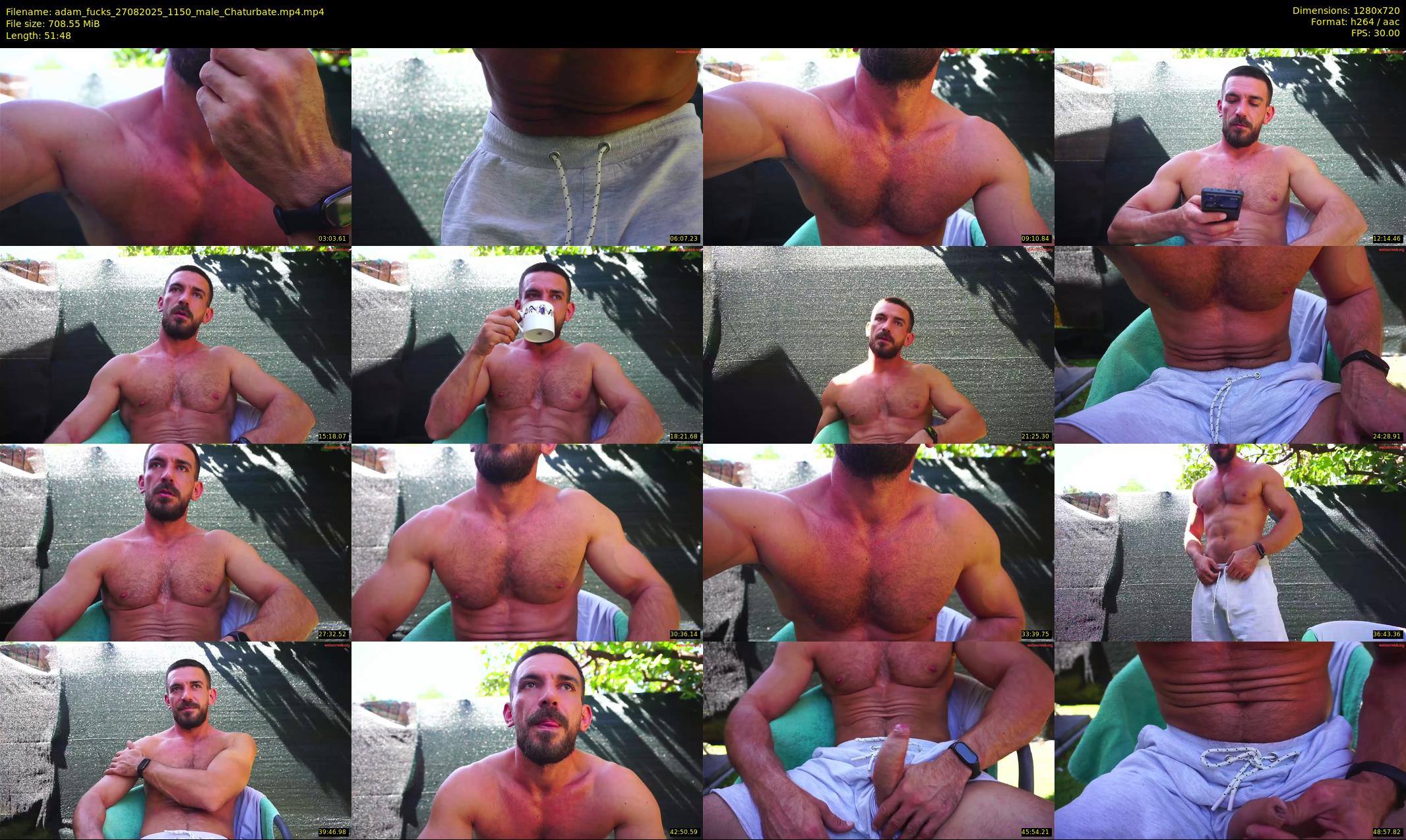 adam_fucks — 52 minute Chaturbate male cam show recording, 720p, Aug 27, 2025