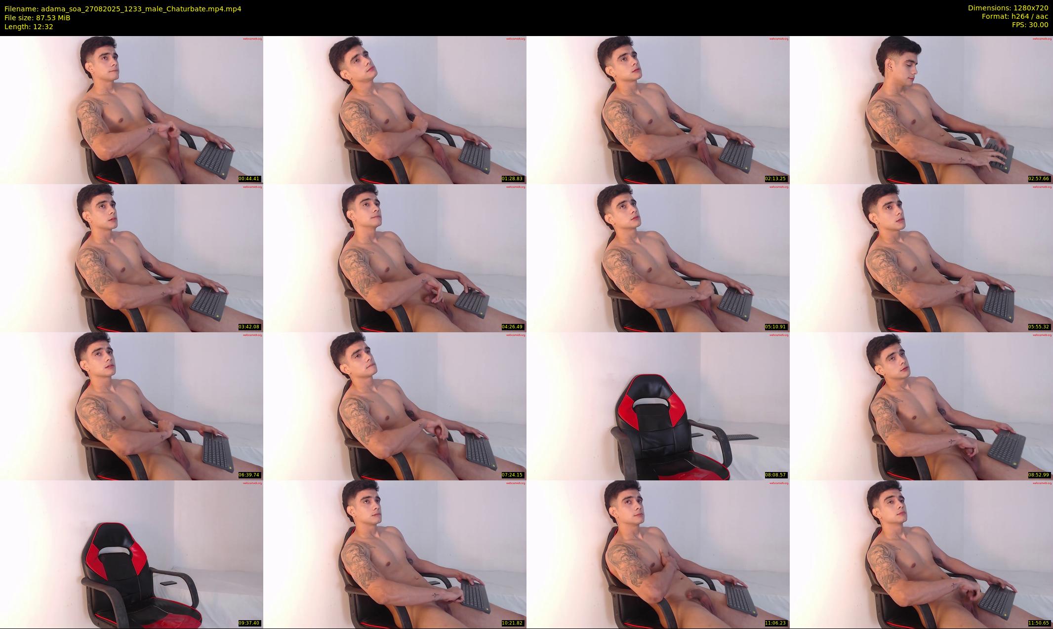 adama_soa — 13 minute Chaturbate male cam show recording, 720p, Aug 27, 2025