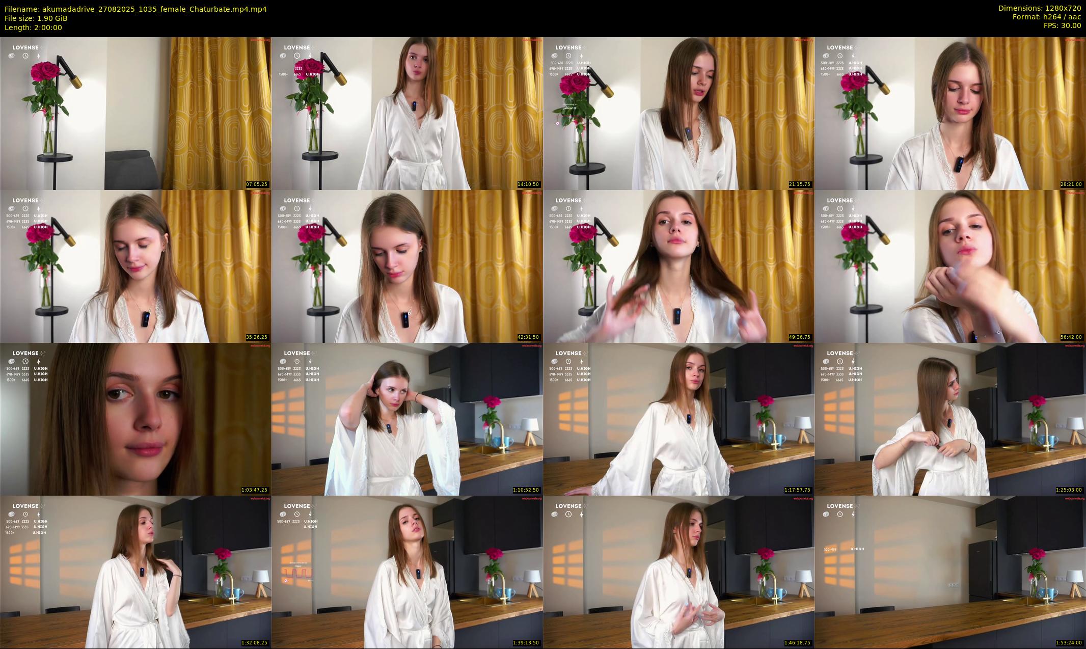 akumadadrive — 120 minute Chaturbate female cam show recording, 720p, Aug 27, 2025