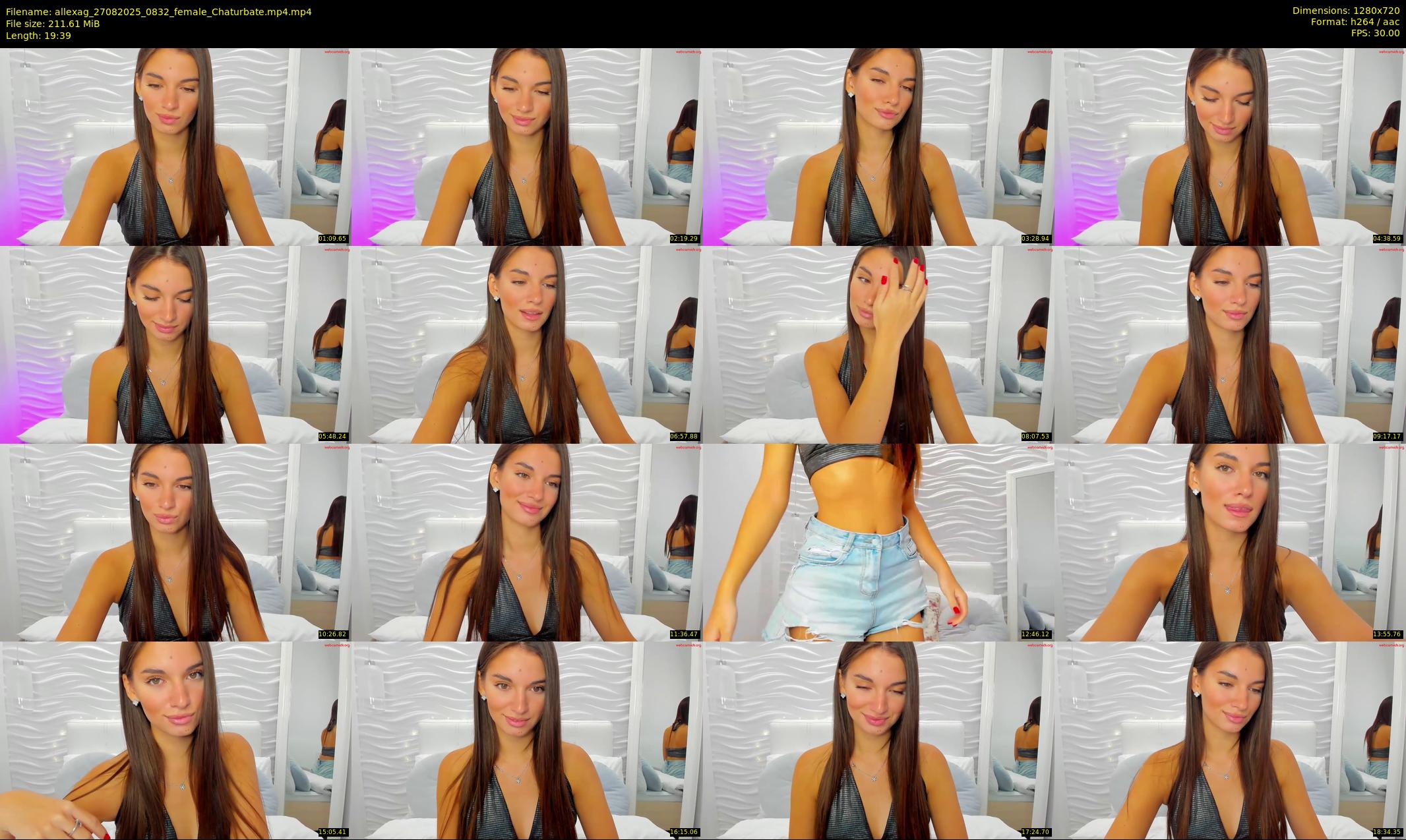 allexag — 20 minute Chaturbate female cam show recording, 720p, Aug 27, 2025