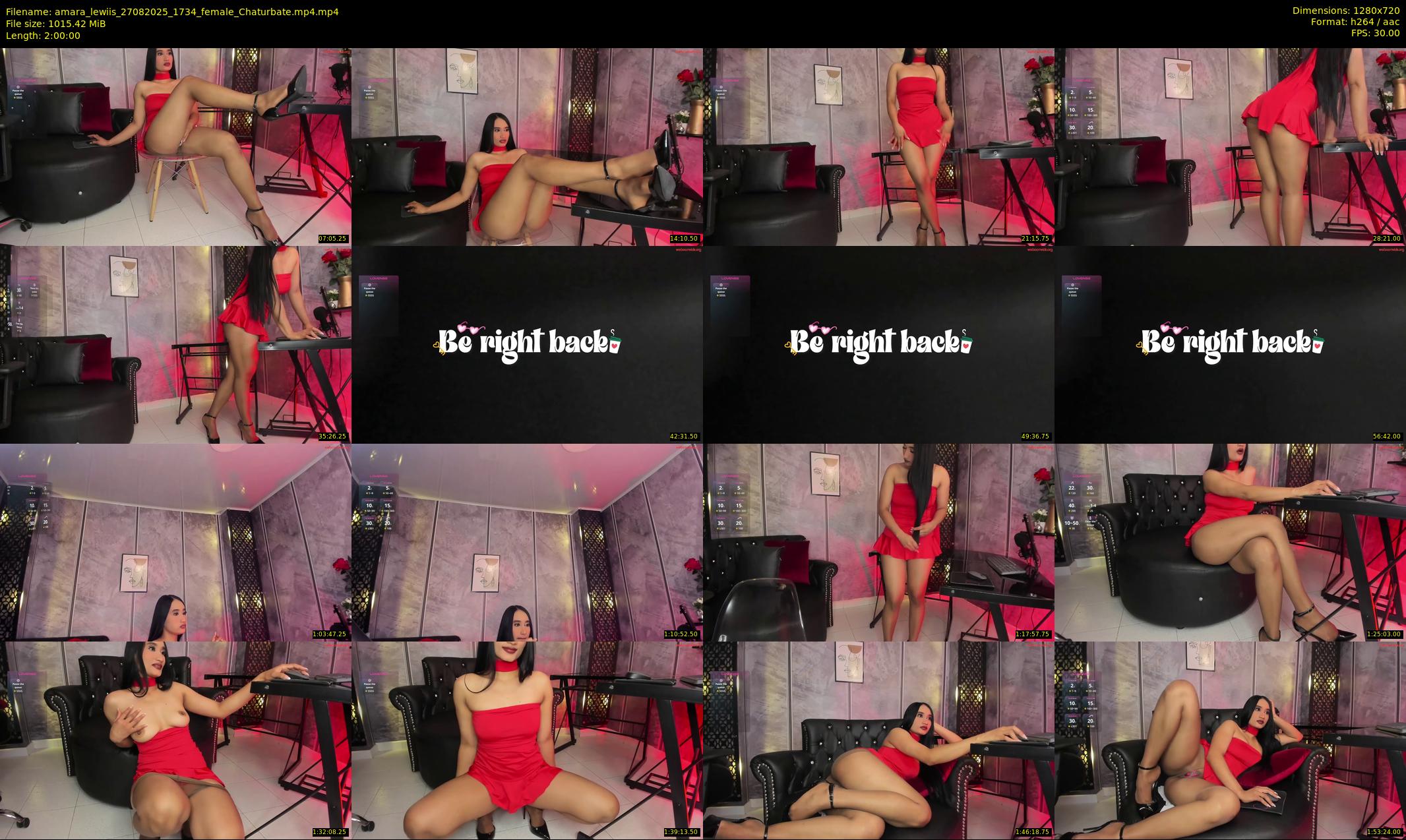 amara_lewiis — 120 minute Chaturbate female cam show recording, 720p, Aug 27, 2025