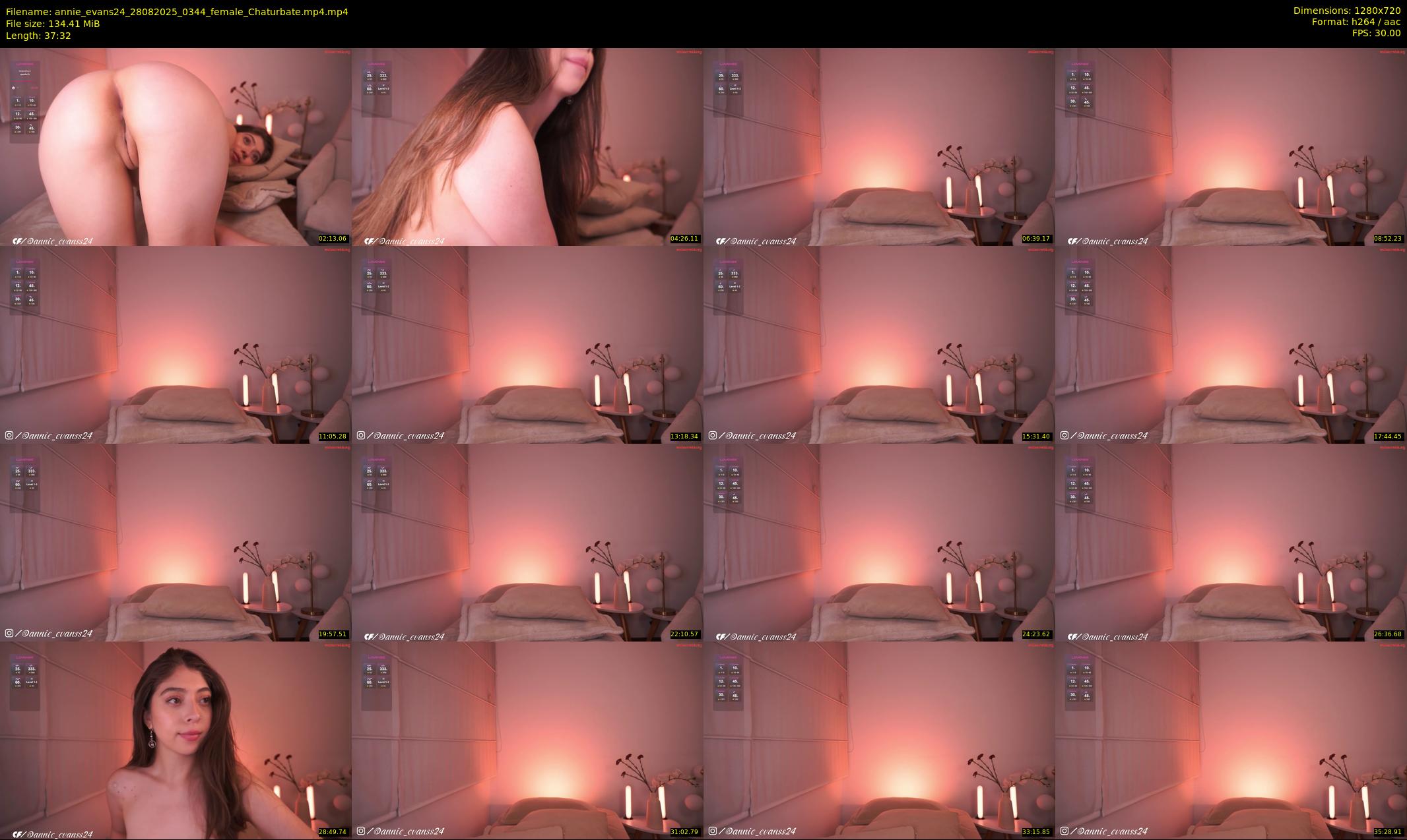 annie_evans24 — 38 minute Chaturbate female cam show recording, 720p, Aug 28, 2025